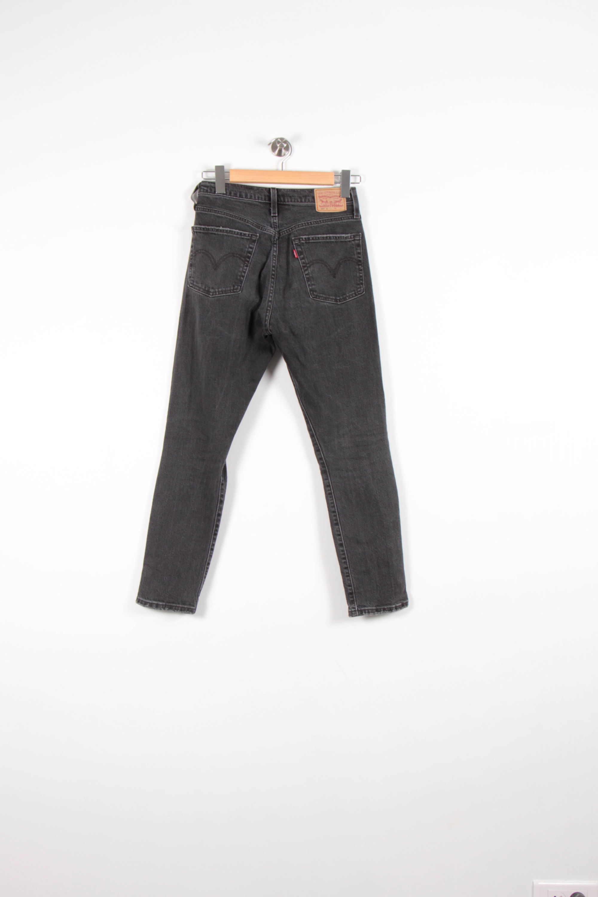Cropped slim jeans with studs LEVI'S - Seconde main Grey