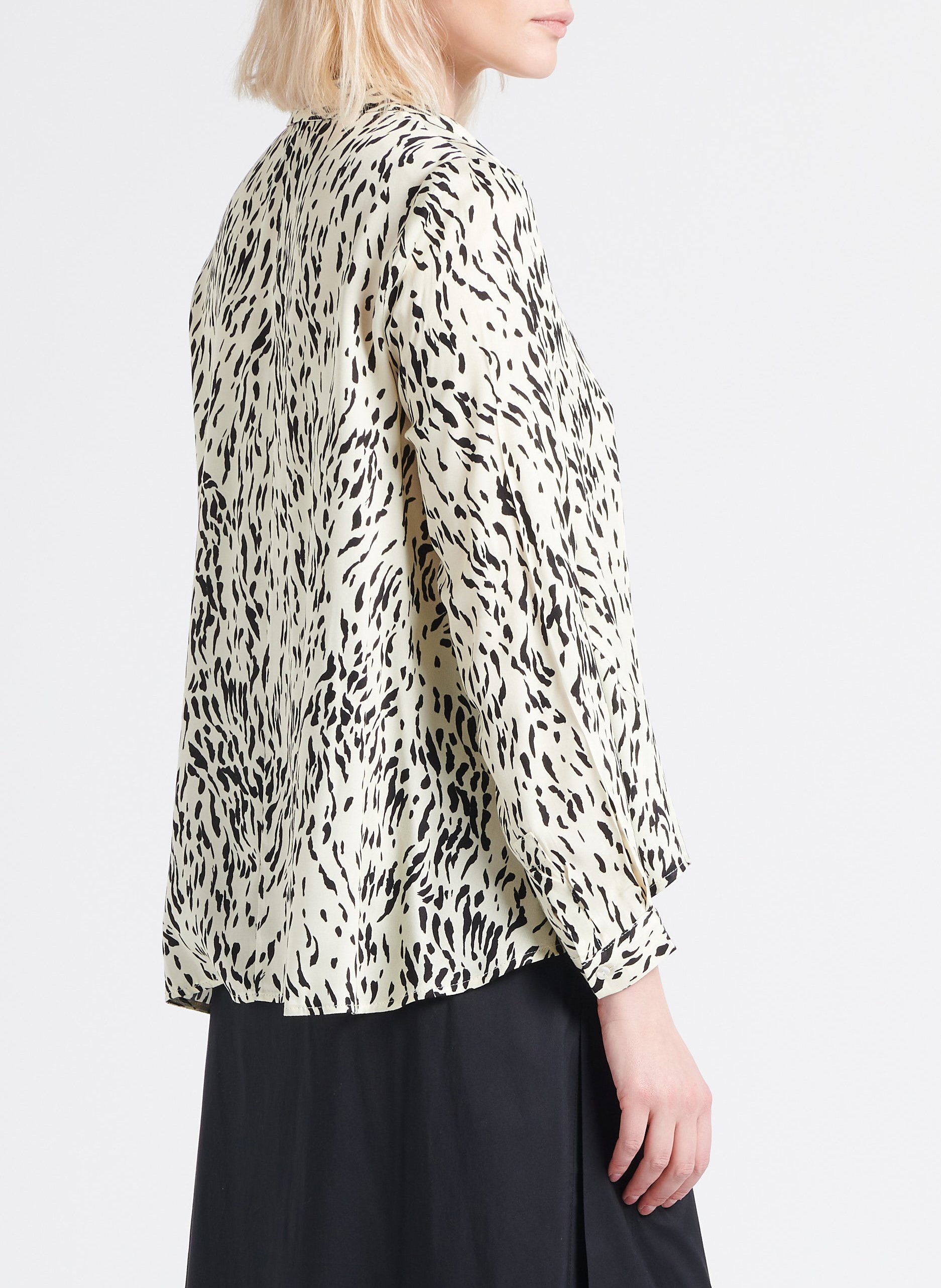 Chemise trapèze imprimée  IMPERIAL Noir