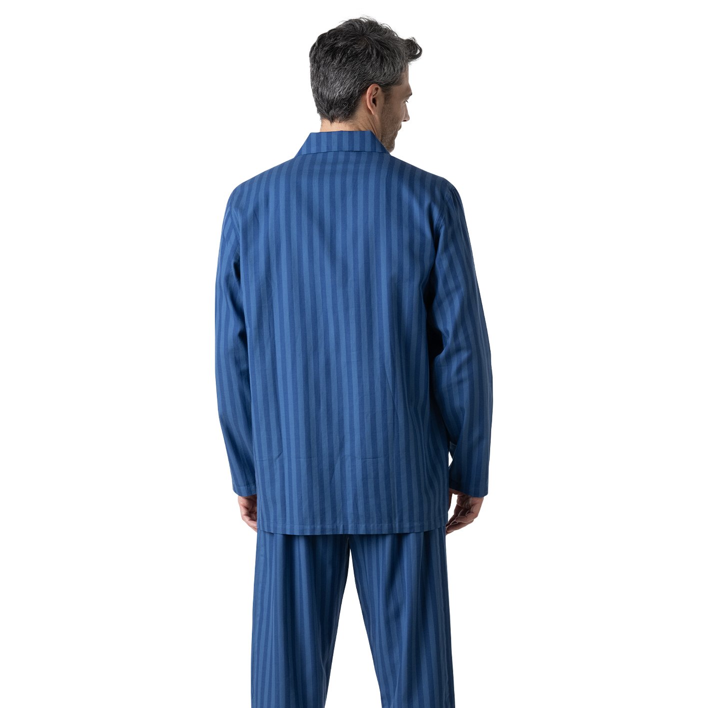 Pyjama long droit ouvert EMINENCE Bleu