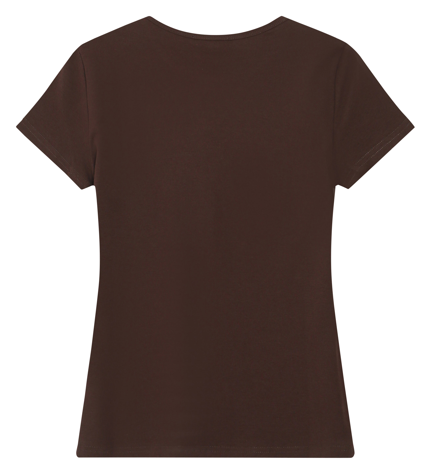 <p>T-shirt with round neck, fitted silhouette, and screen-printed design in blended cotton</p> GRACE ET MILA Brown
