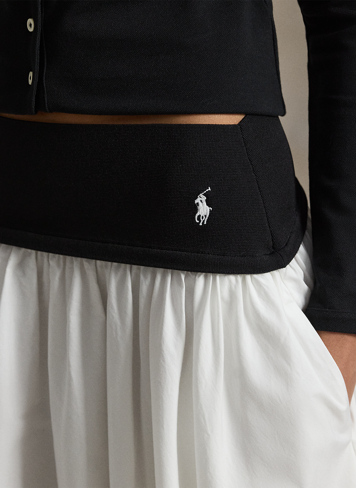 A-line long cotton skirt POLO RALPH LAUREN White