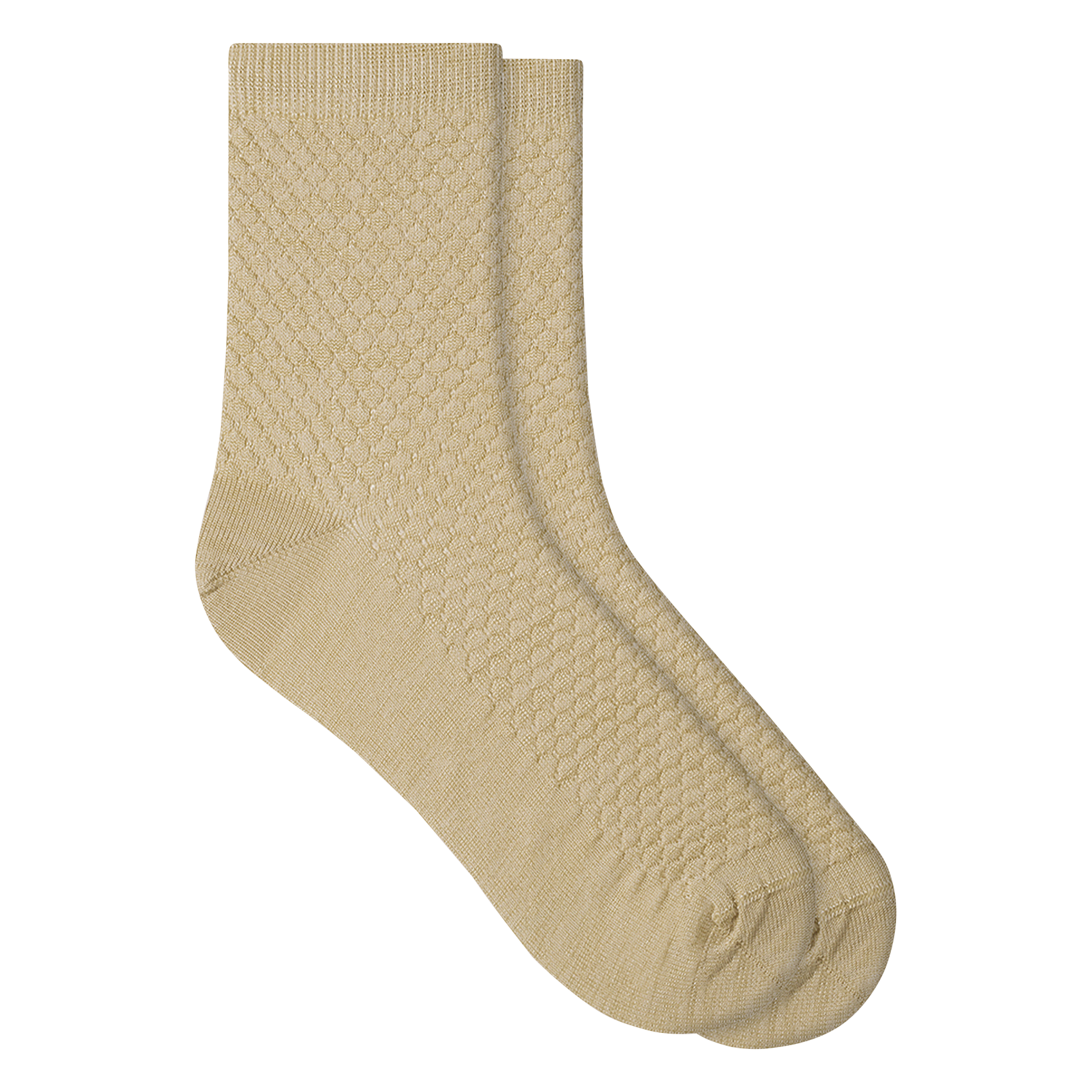 Chaussettes côtelées BLEUFORET Beige