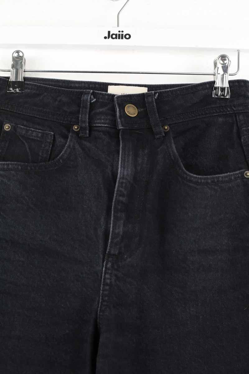 Straight cotton-blend pants SEZANE - Seconde main Black