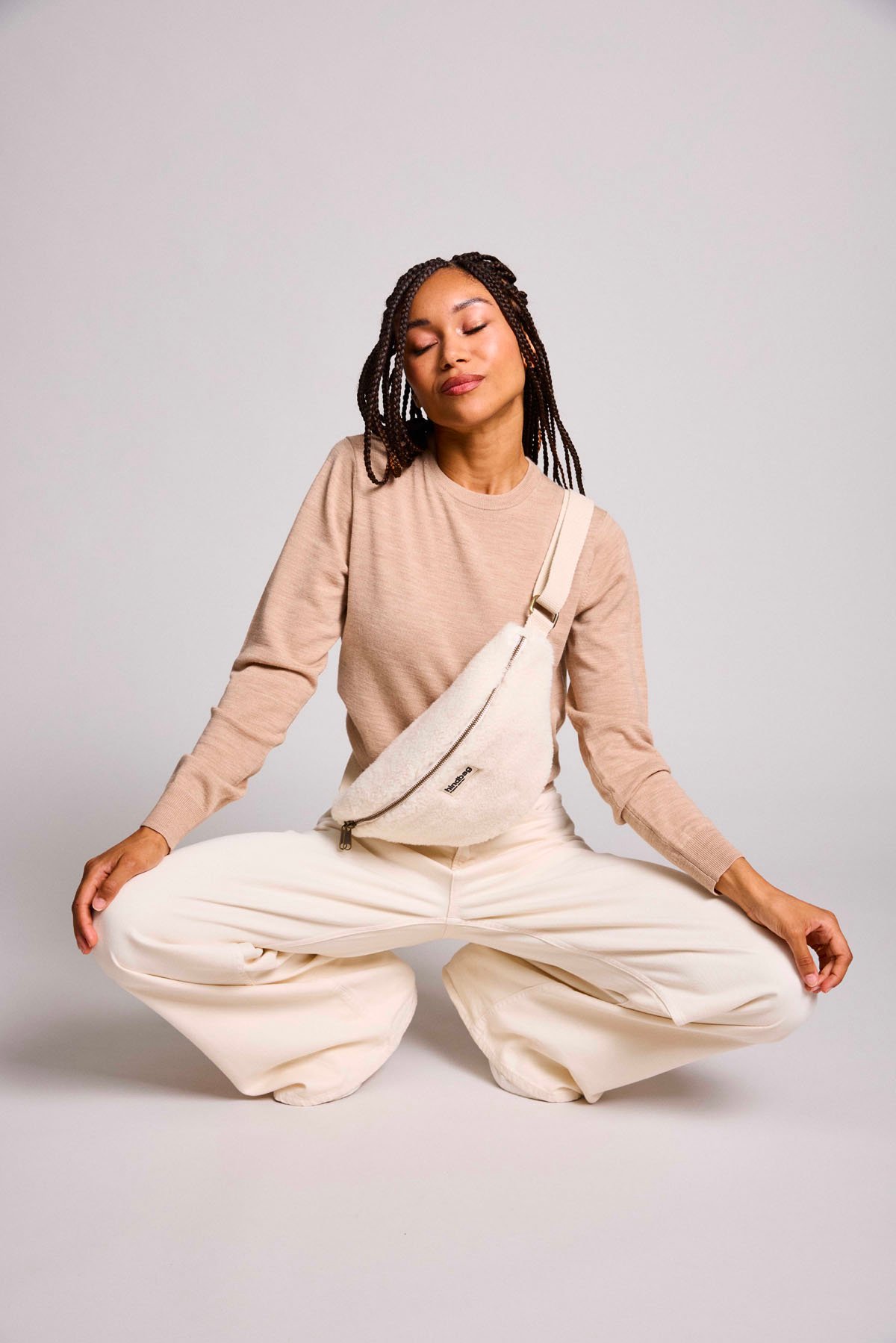 Cotton waist bag HINDBAG White