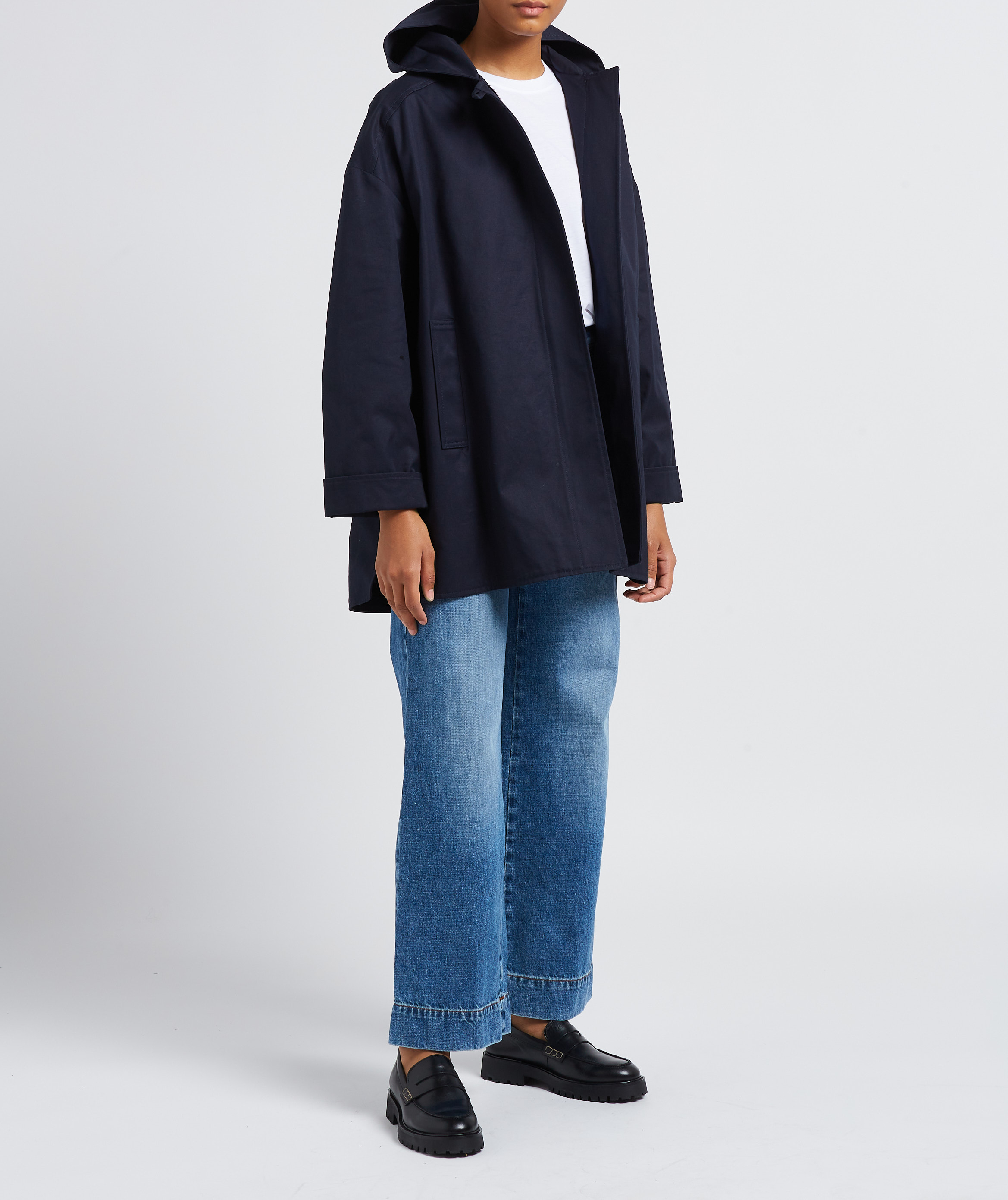 Oversize-T-Shirt mit Rundhalsausschnitt SESSUN Weiss