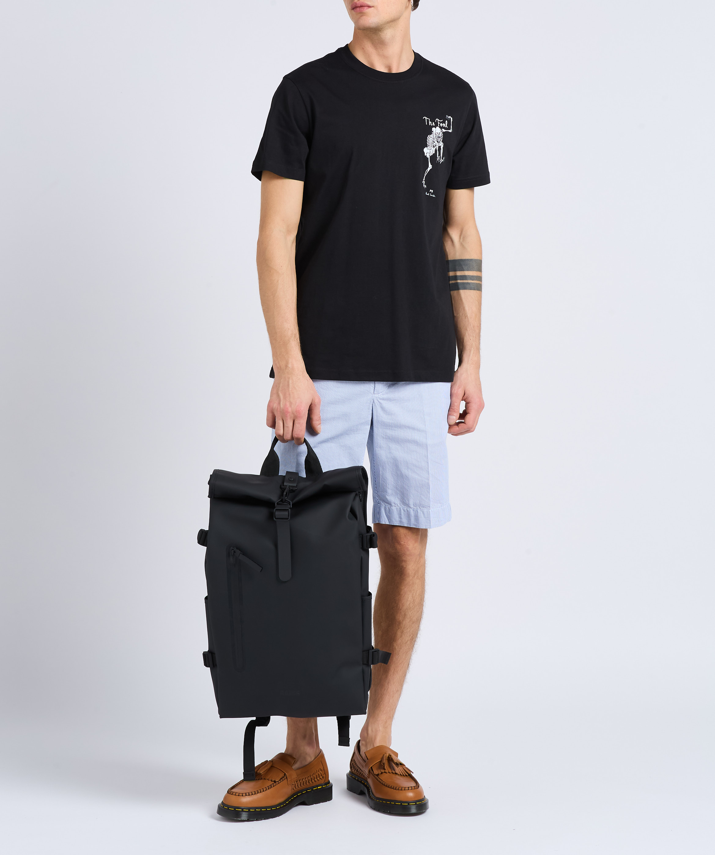 Wasserdichter Rolltop-Rucksack RAINS Schwarz