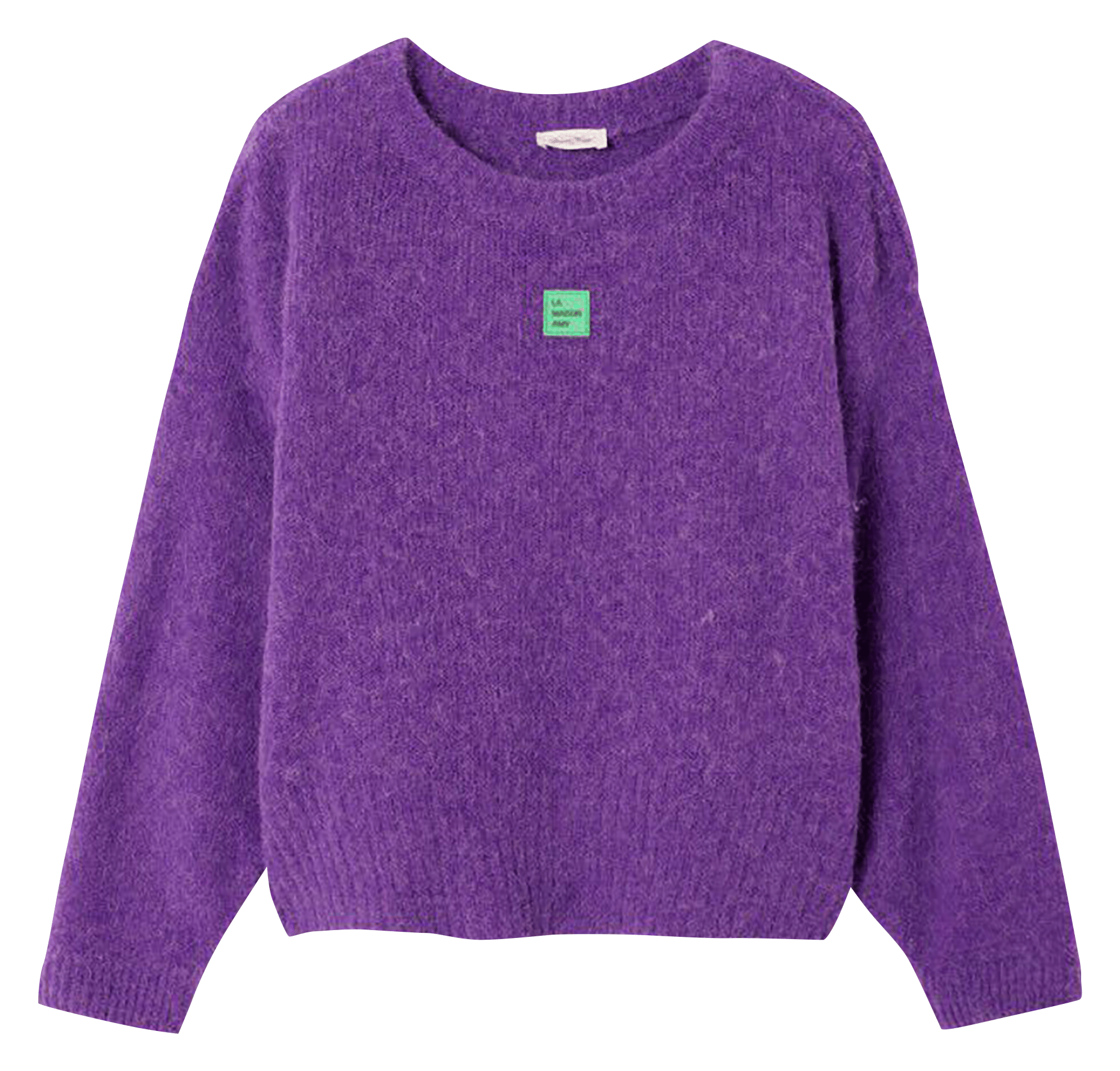 Pull oversize col rond en maille AMERICAN VINTAGE