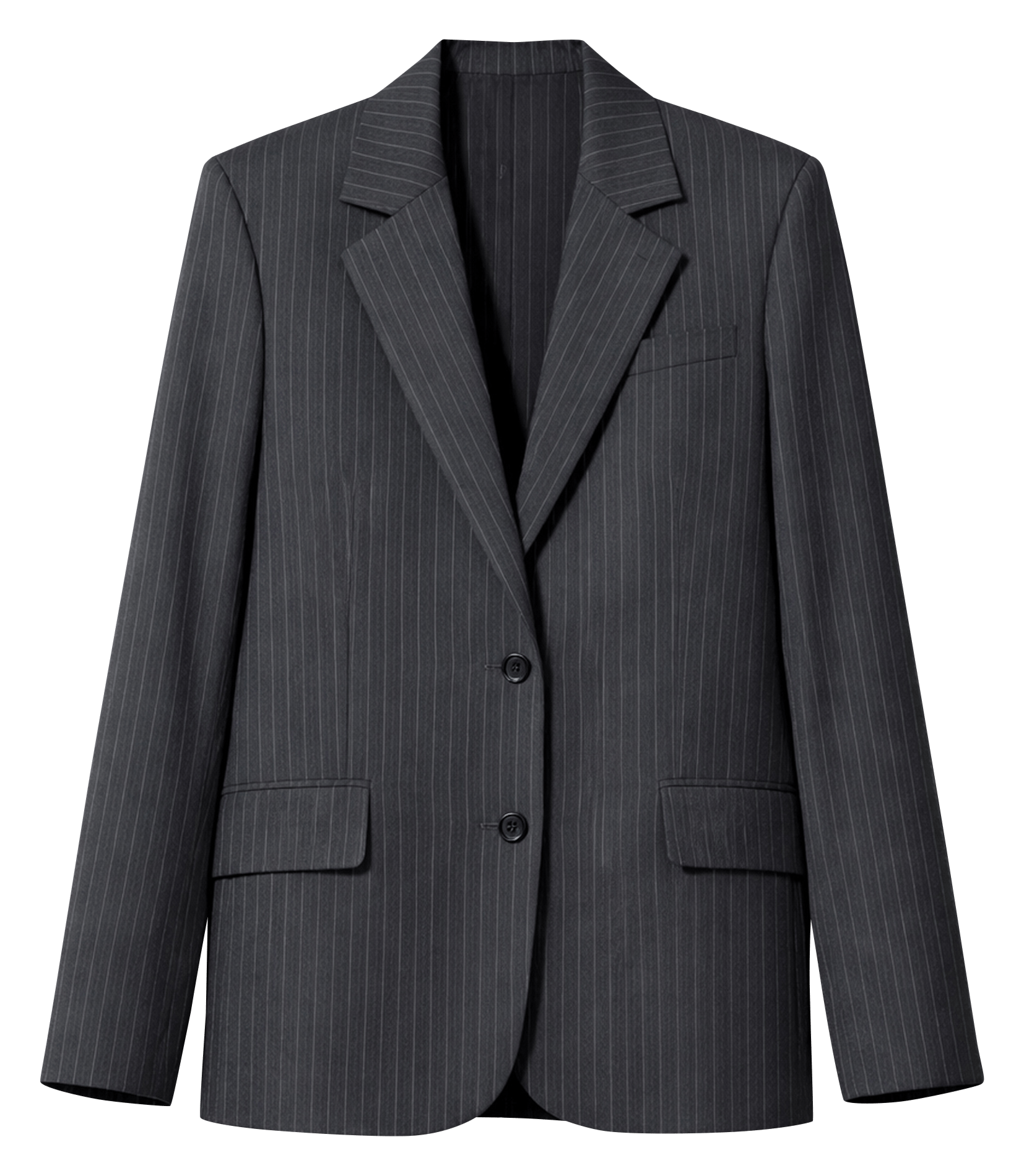 Veste tailleur oversize en laine mélangée rayée IRO Gris