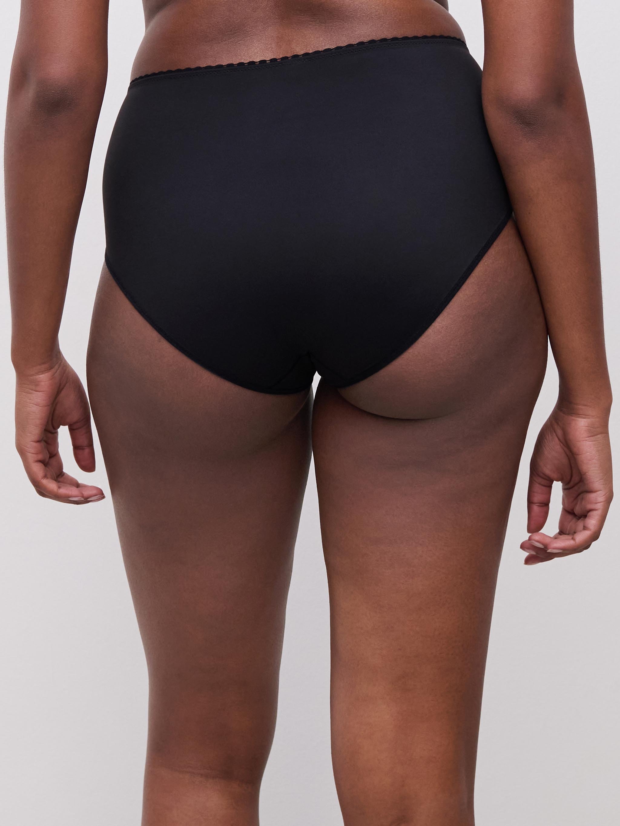 High-waisted lace support briefs CHANTELLE Black