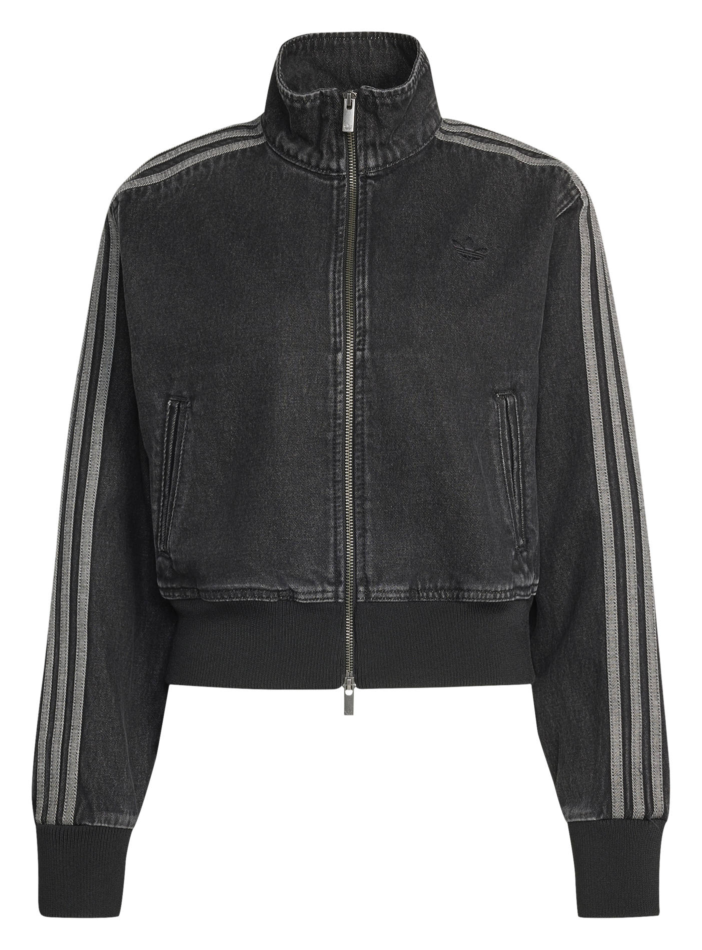 Jeansjacke mit Stehkragen und Reißverschluss ADIDAS Schwarz
