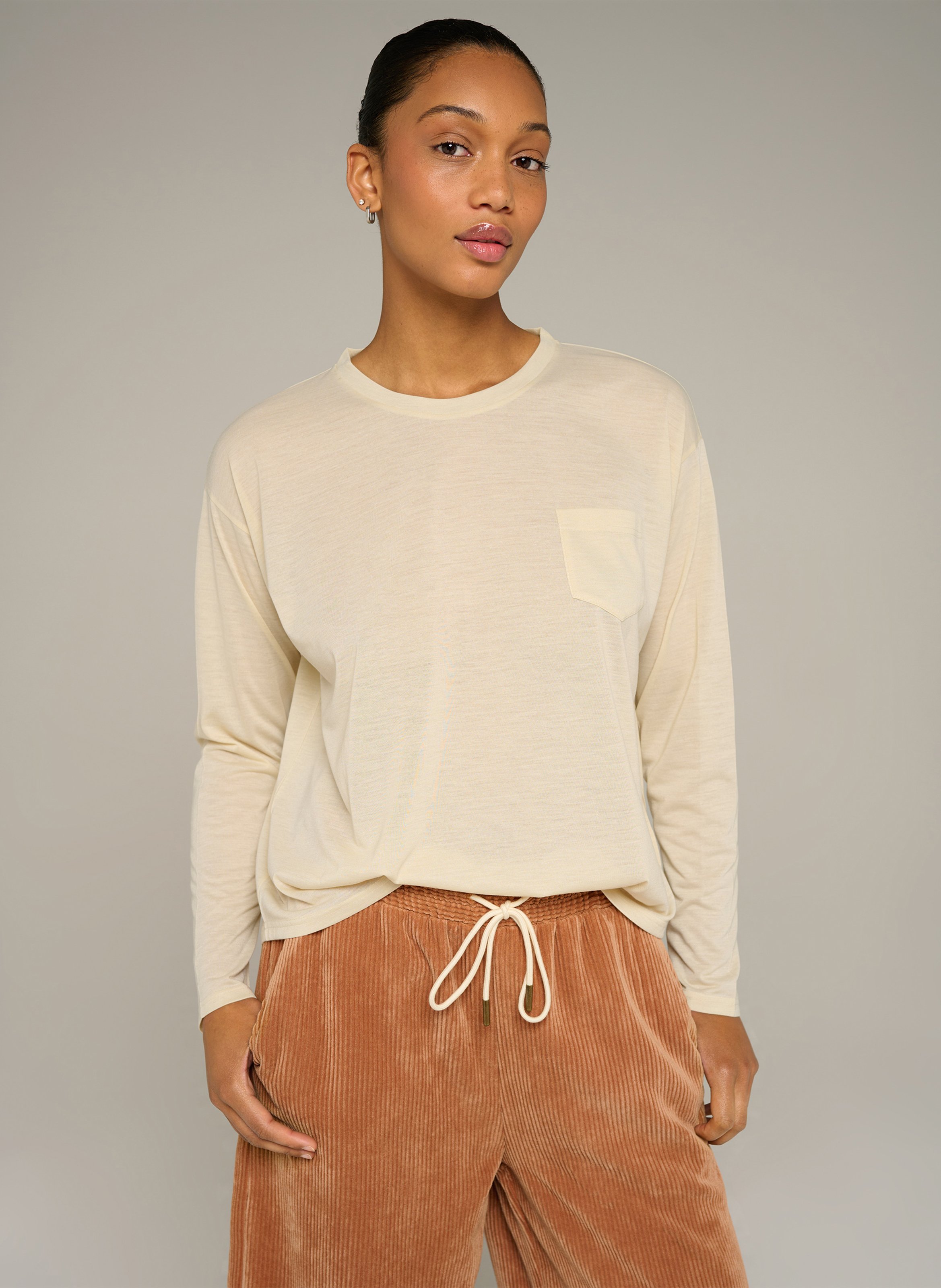 T-shirt manches longues sérigraphié  COTELAC ACOTE