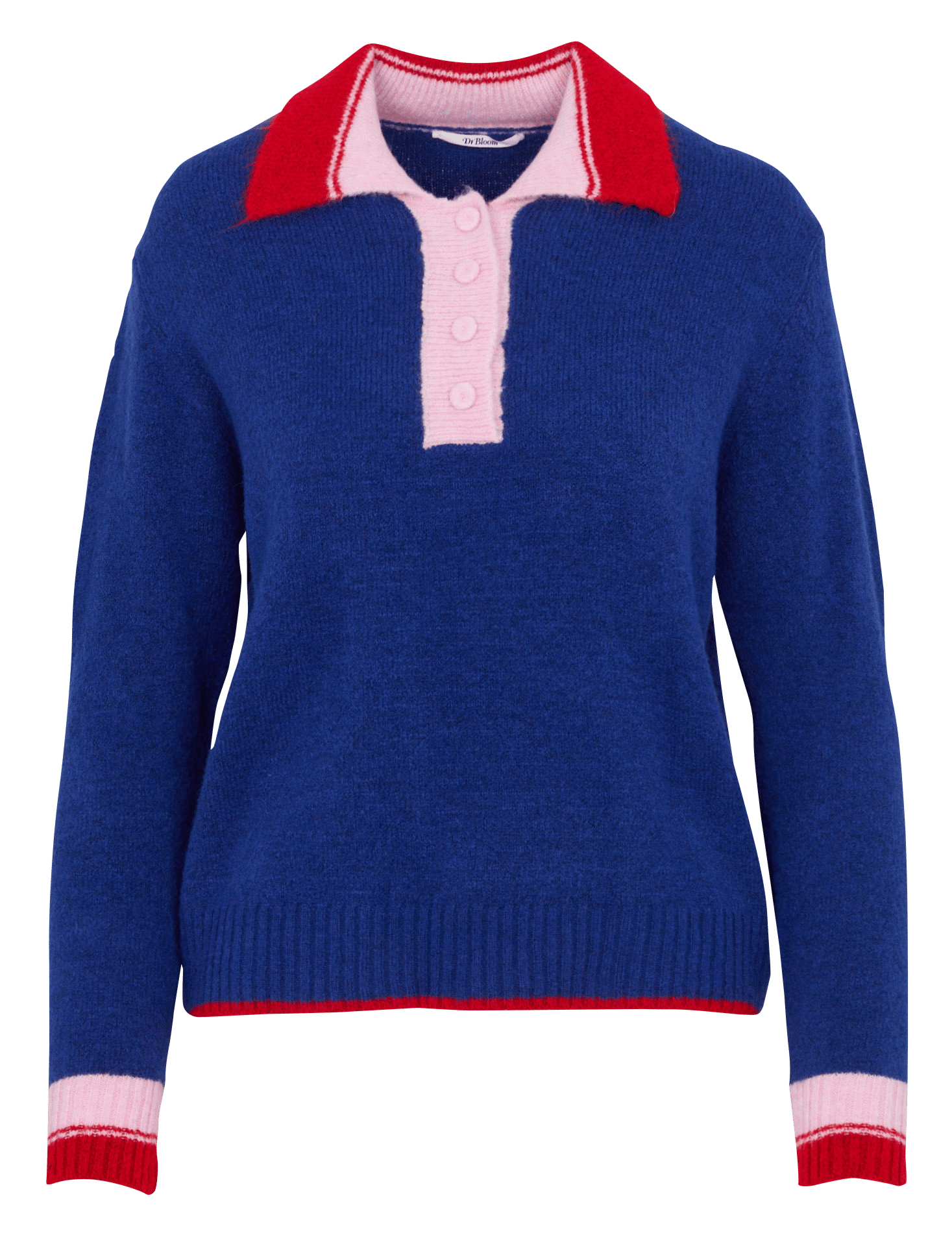 Pull droit col classique DR BLOOM Bleu