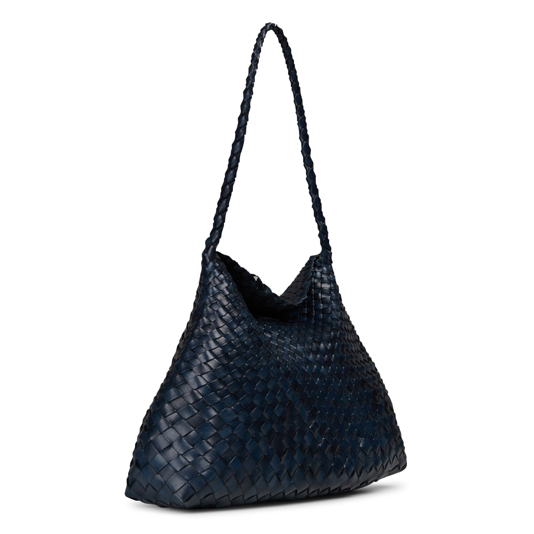 Sac à main en cuir tissé | Bleu DRAGON DIFFUSION Femme