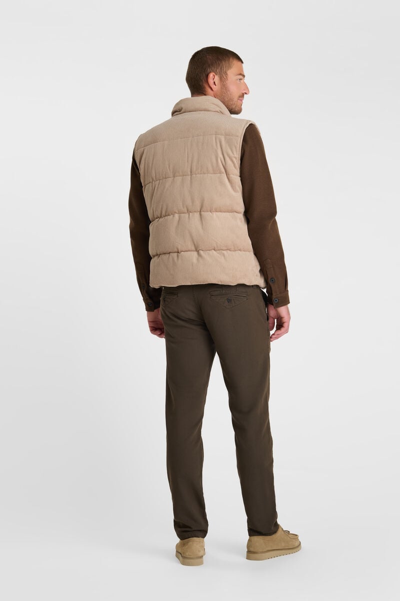 Sleeveless Puffer Vest LE TEMPS DES CERISES Beige
