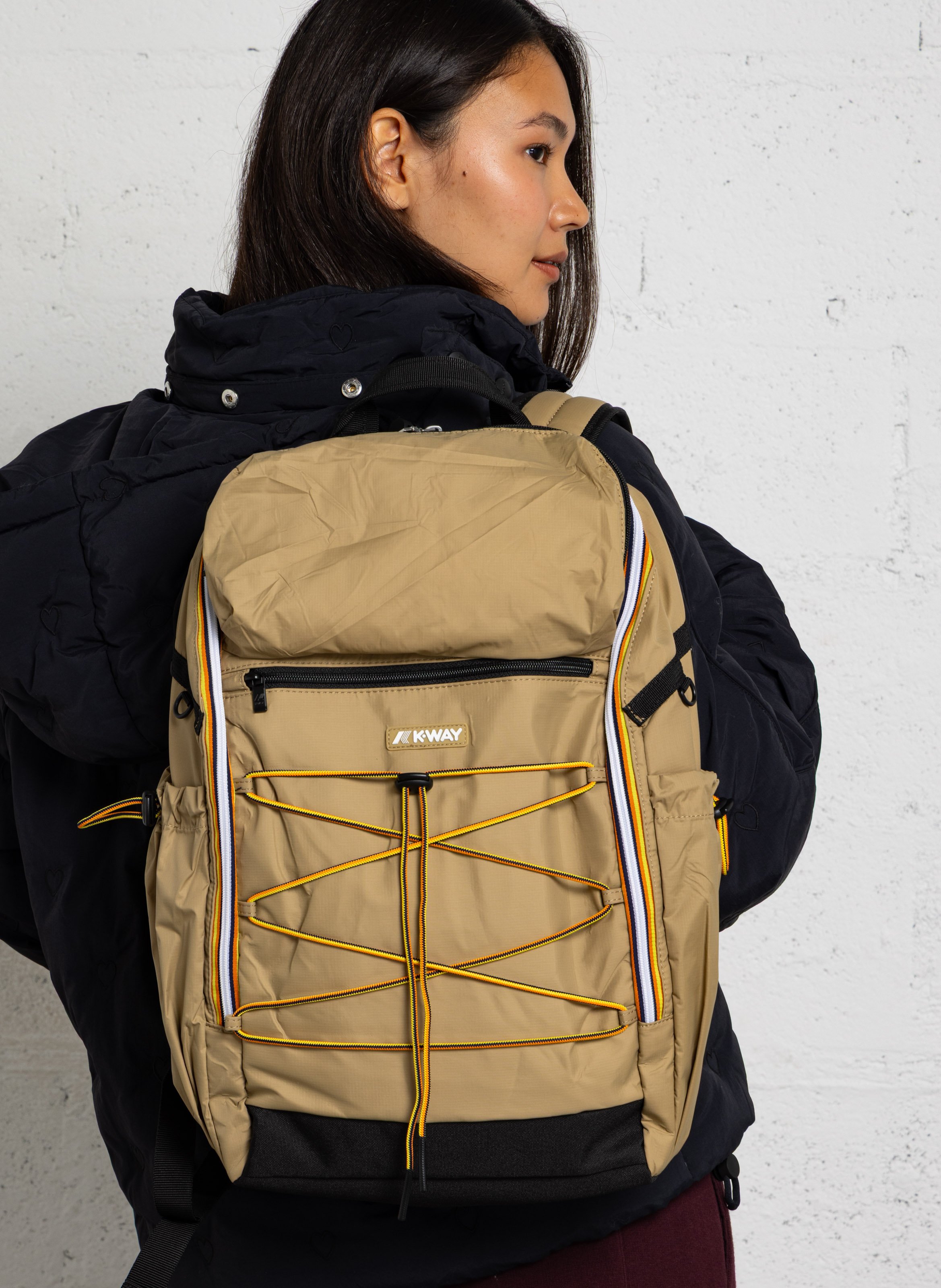 Unisex backpack K-WAY Beige