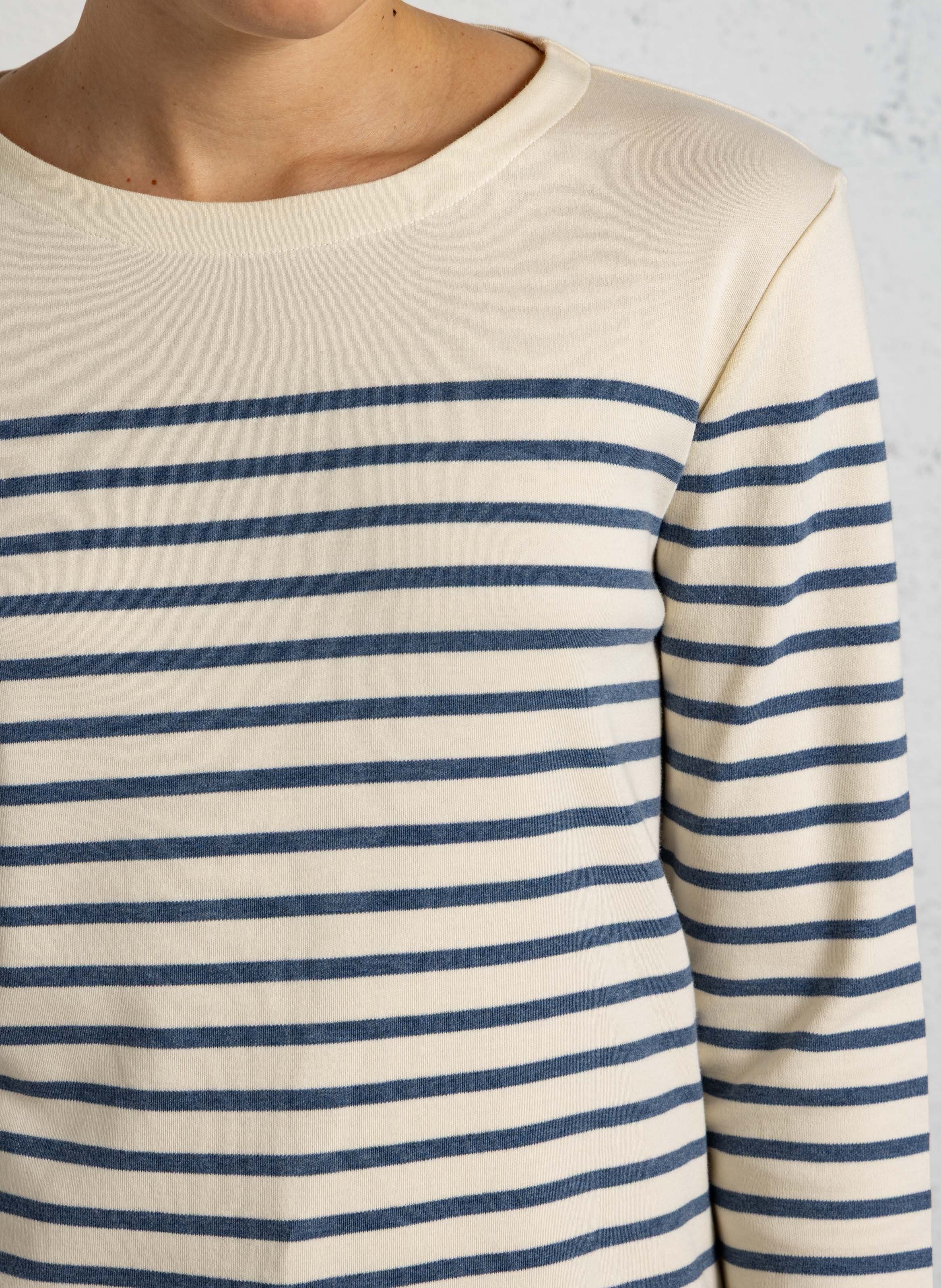 Gestreepte T-shirt met korte mouwen van katoen ARMOR LUX Beige