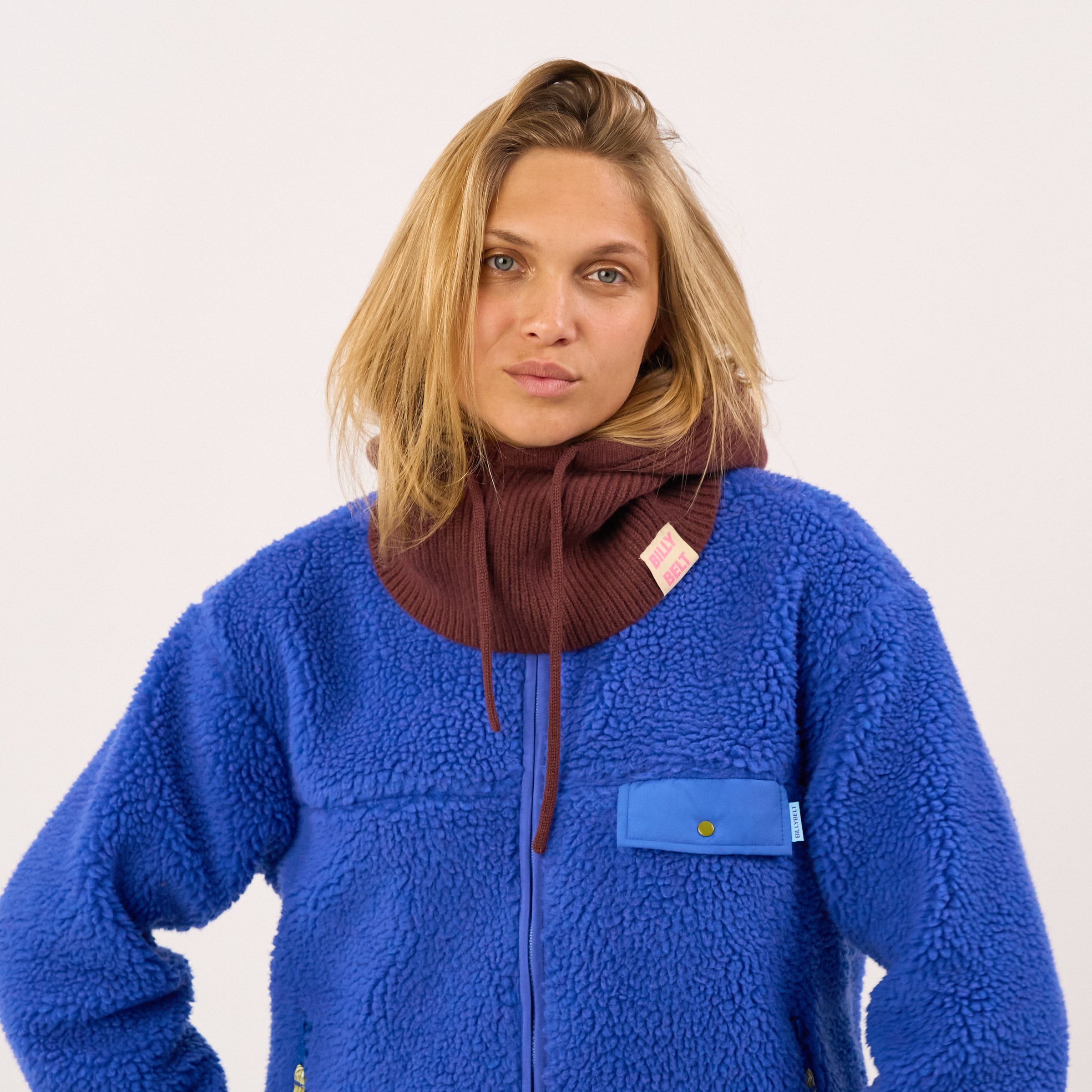 Wool balaclava BILLYBELT Brown