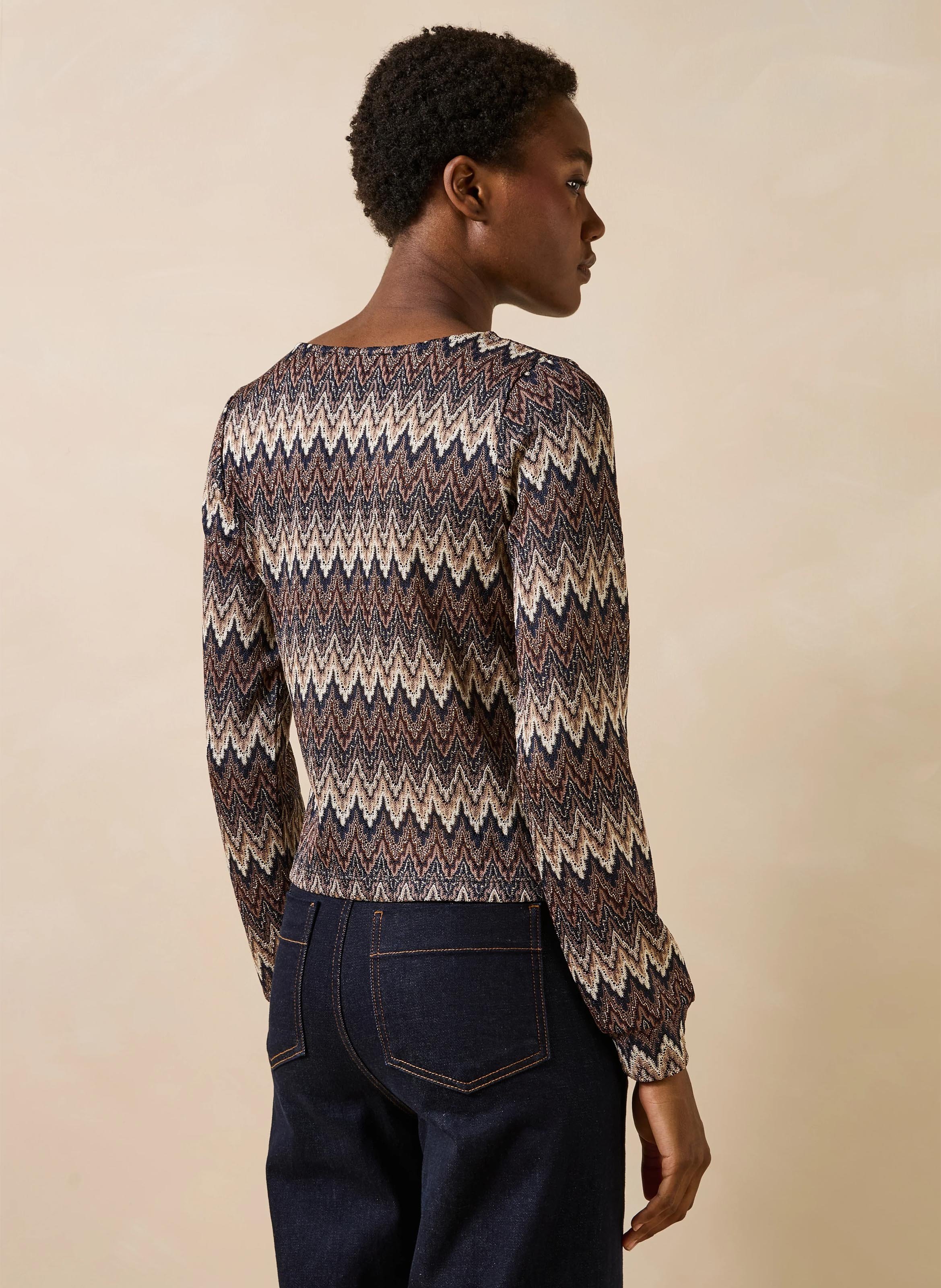 Printed straight t-shirt LA FEE MARABOUTEE Blue