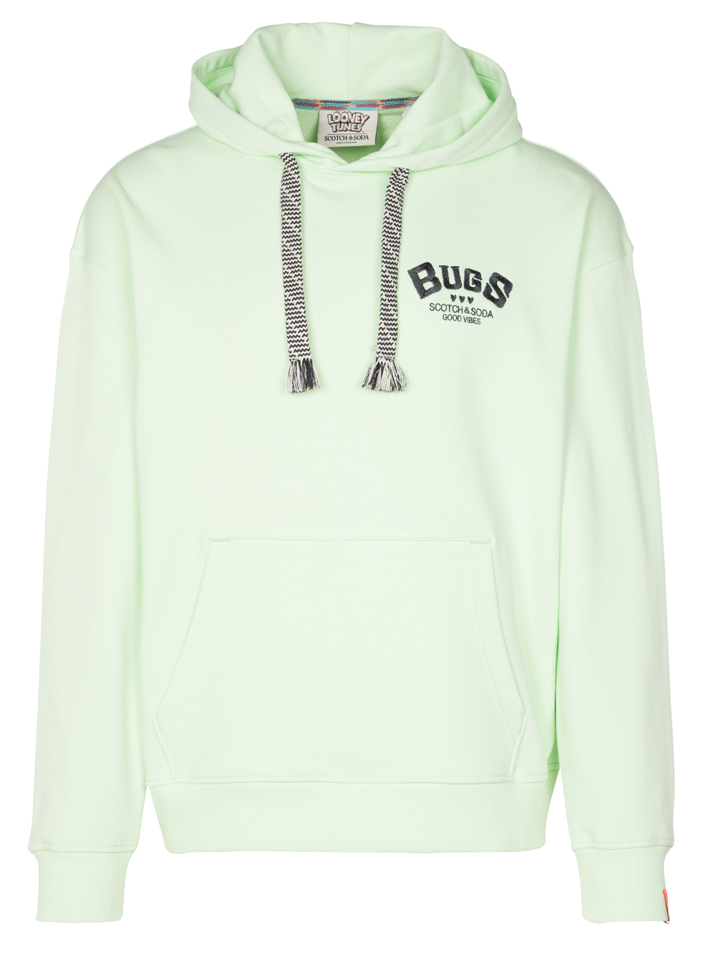 Sweater van biokatoen met capuchon SCOTCH AND SODA Groen