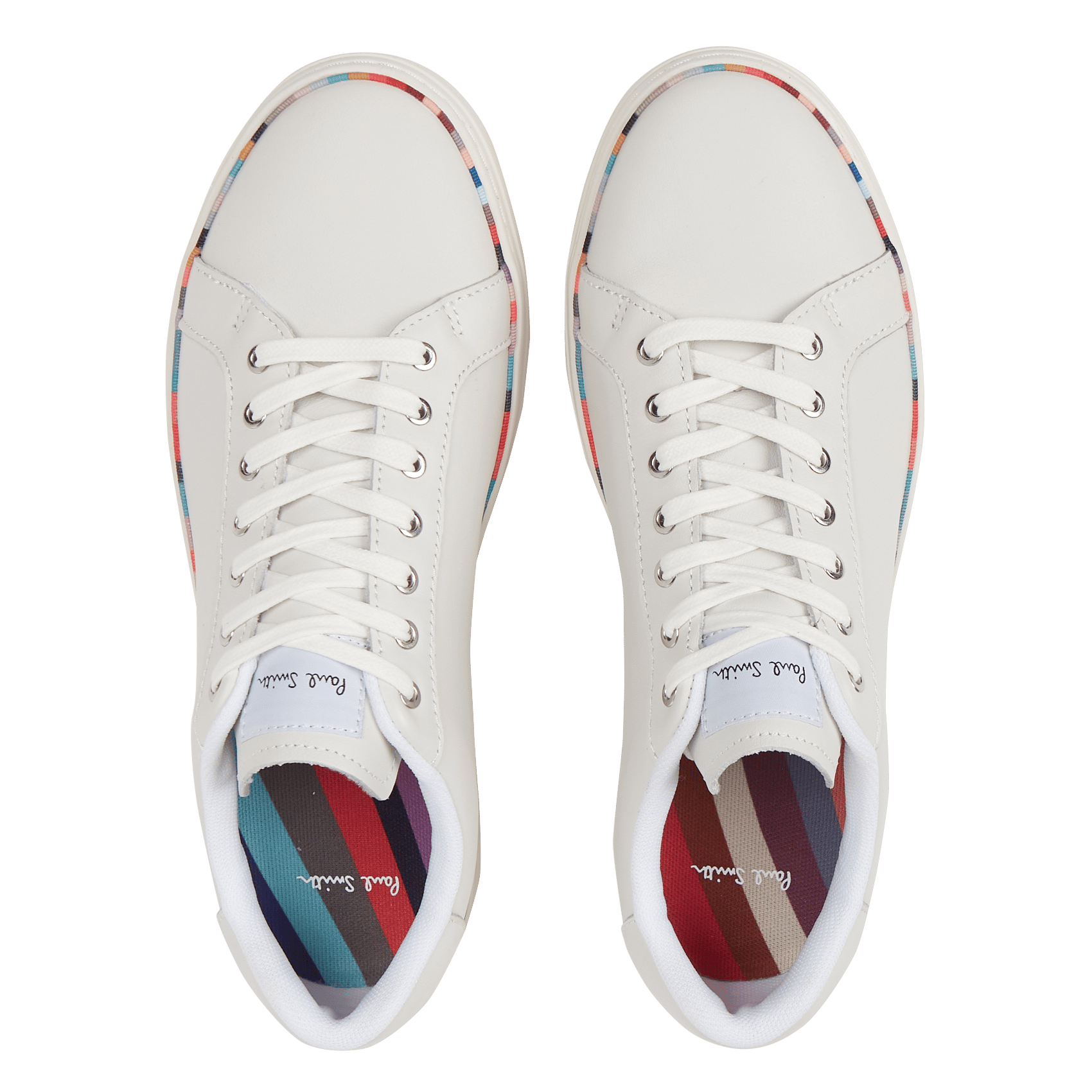 Lage, Leren Sneakers White Paul Smith - Dames | Place des Tendances