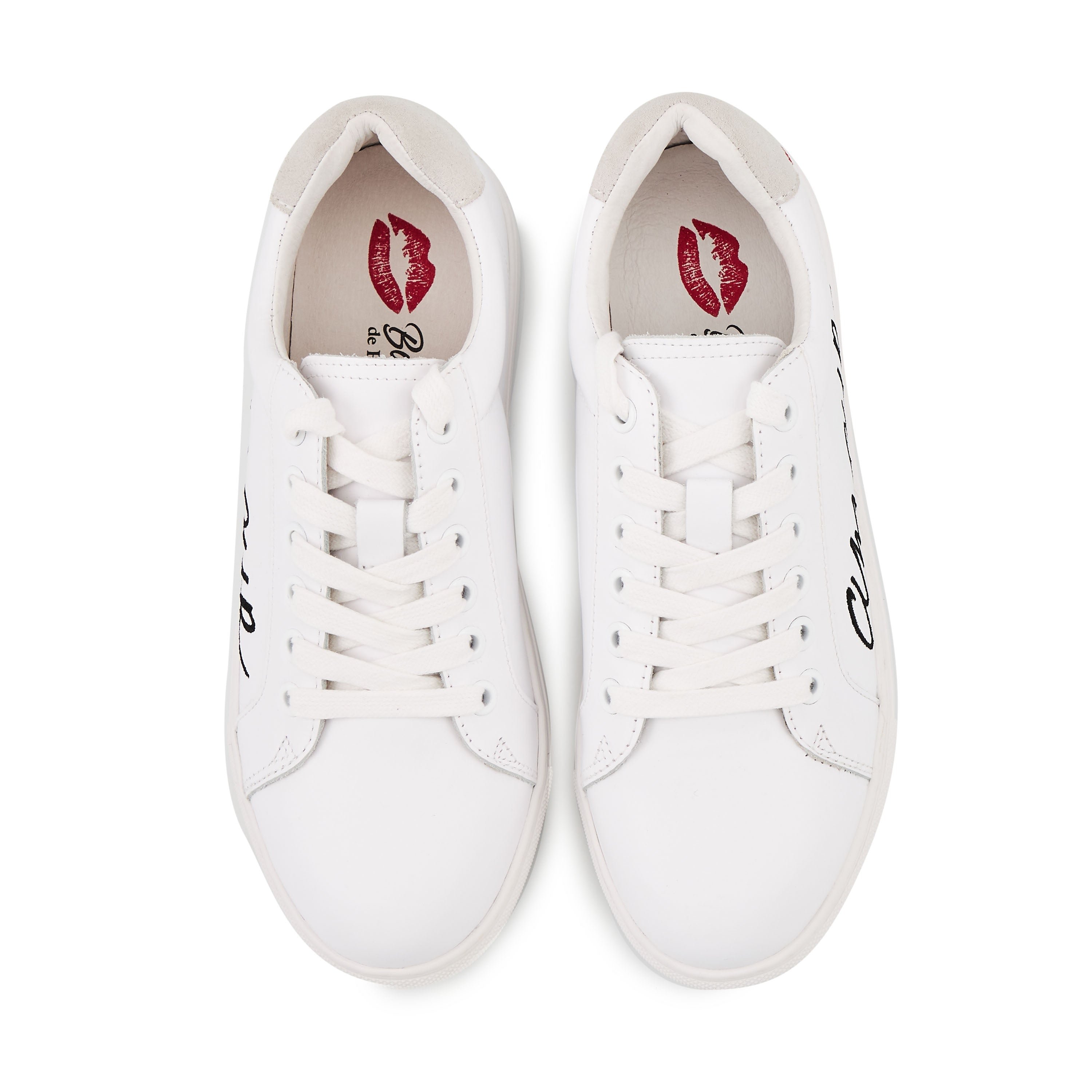Leather sneakers BONS BAISERS PARIS White