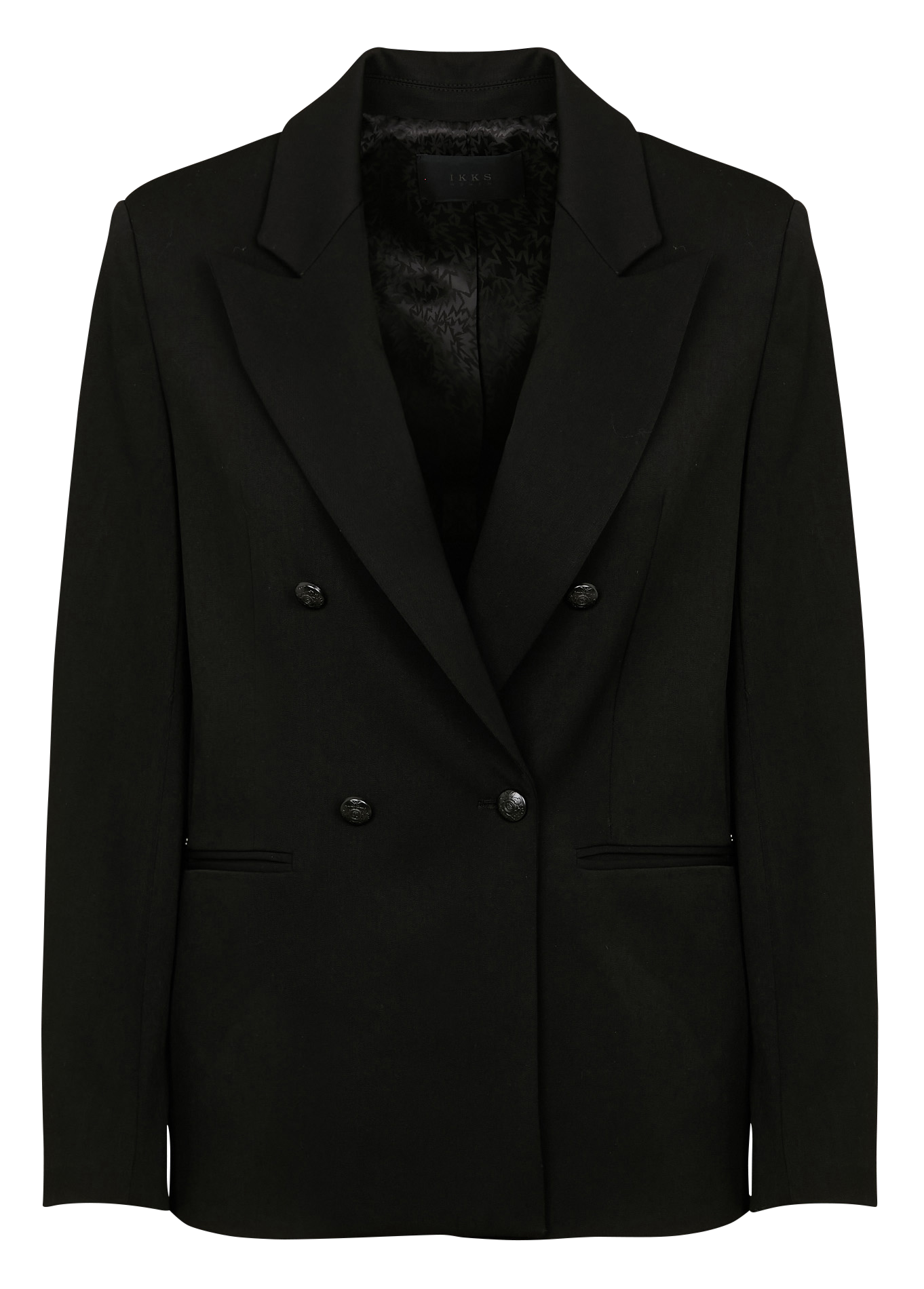 Straight tailored collar jacket IKKS Black