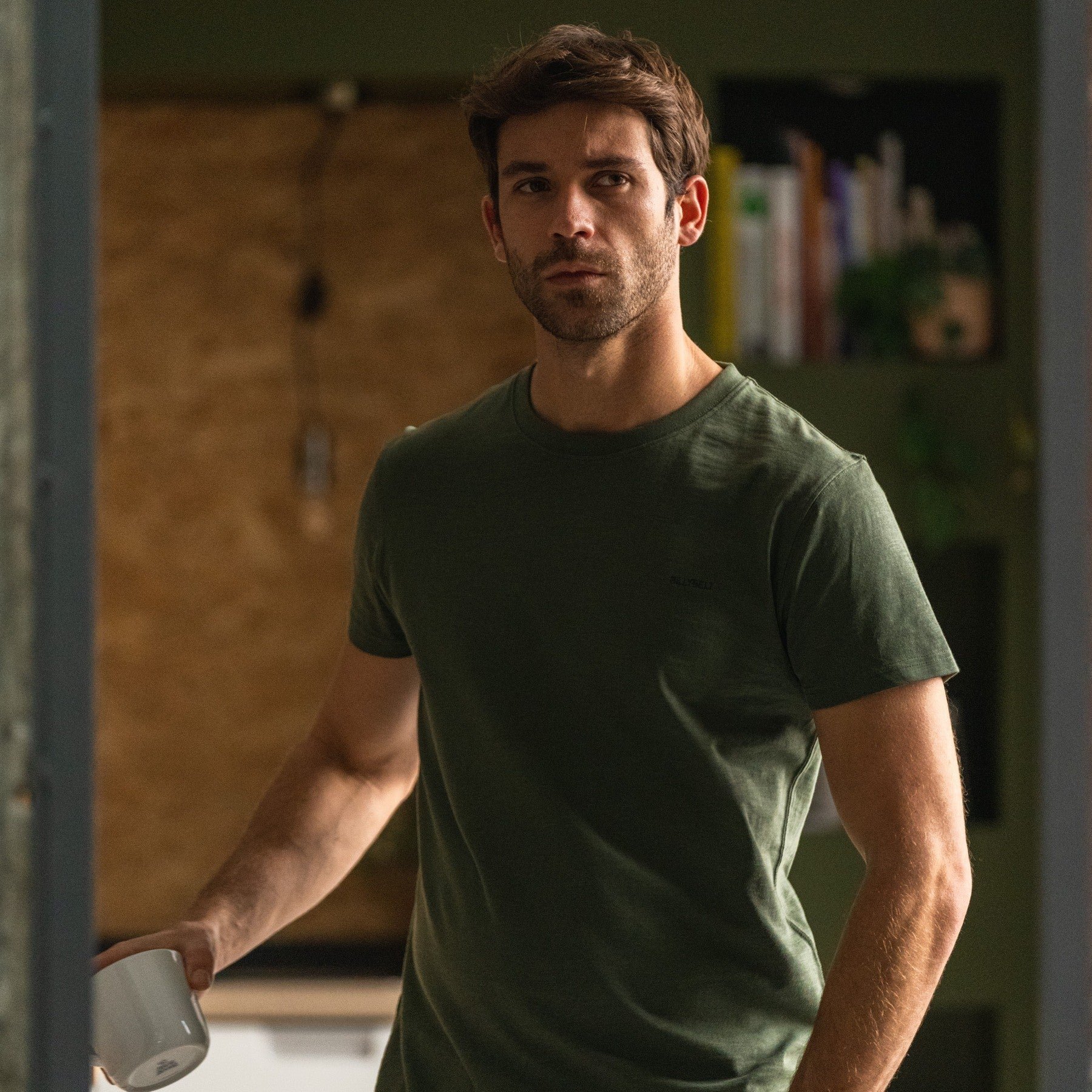 Authentic organic cotton T-shirt Khaki