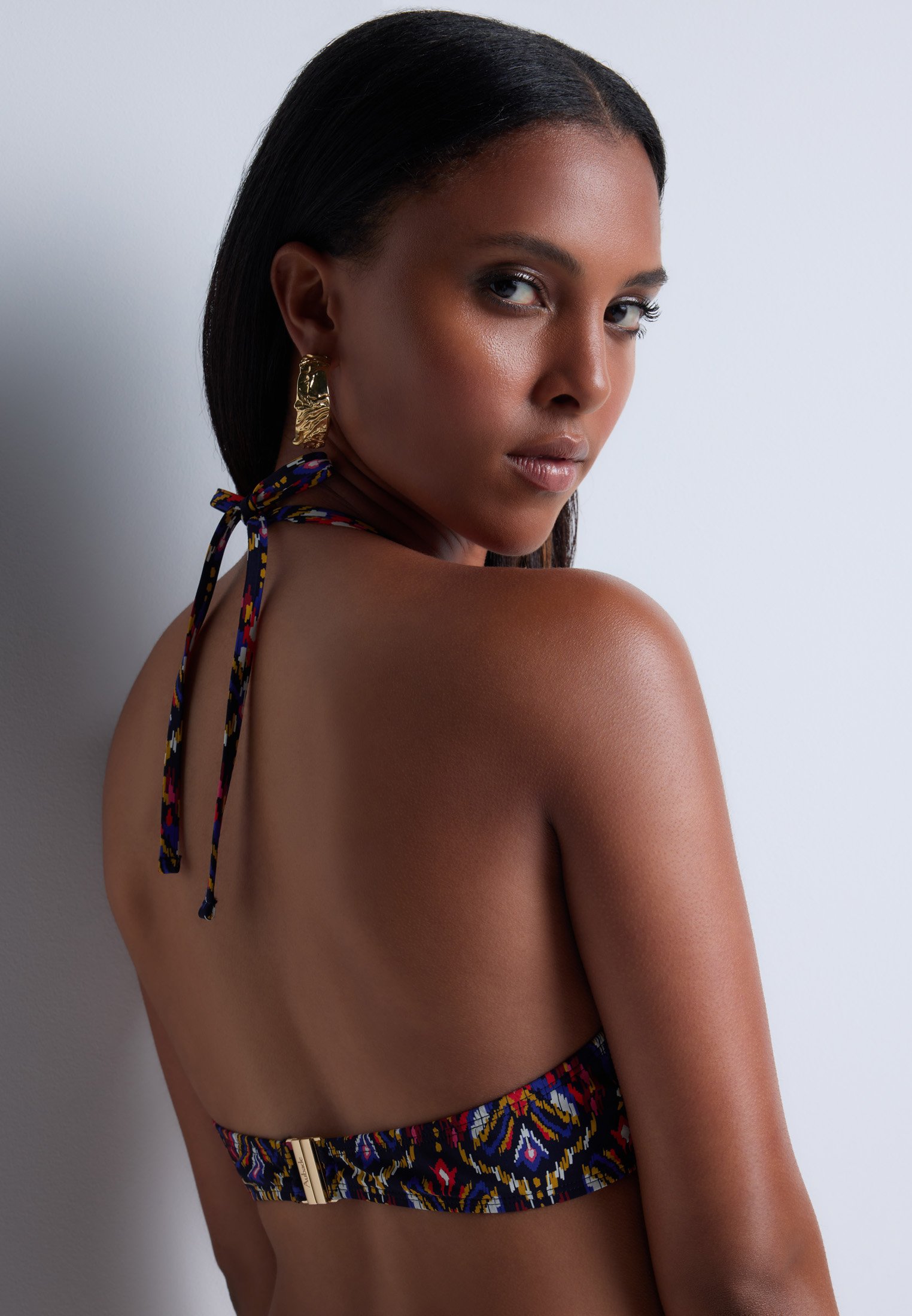 Underwired triangle bikini top AUBADE Brown