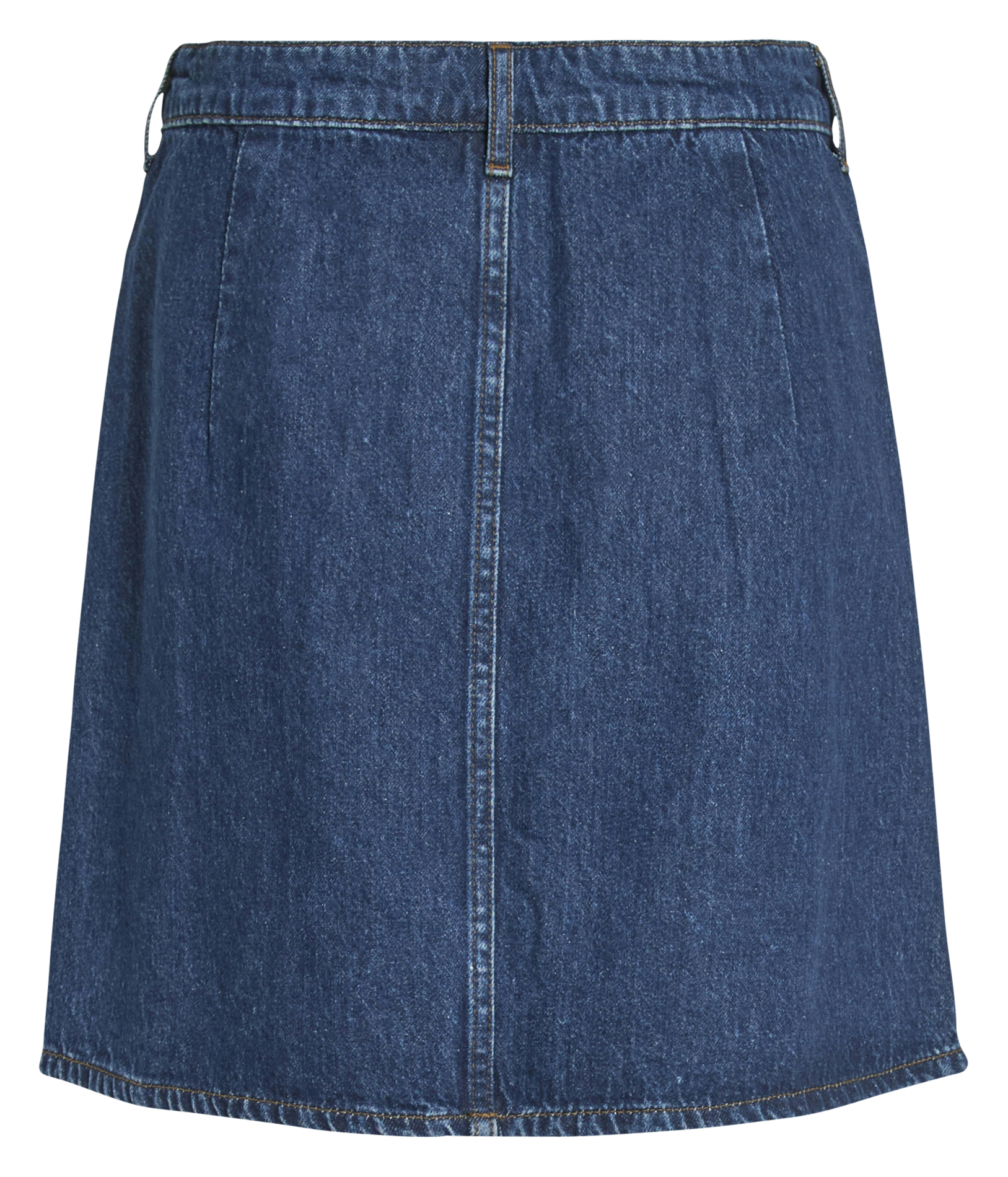 Jupe courte en jean VILA Bleu