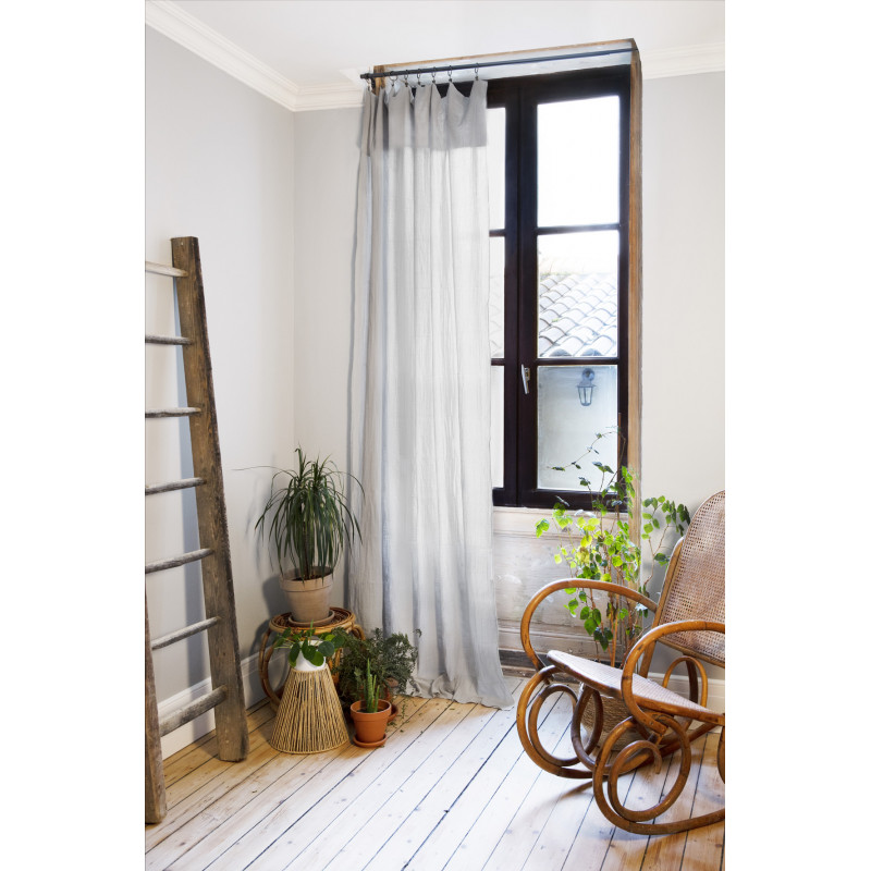 Blackout and Thermal Curtains L'EFFET PAPILLON Grey