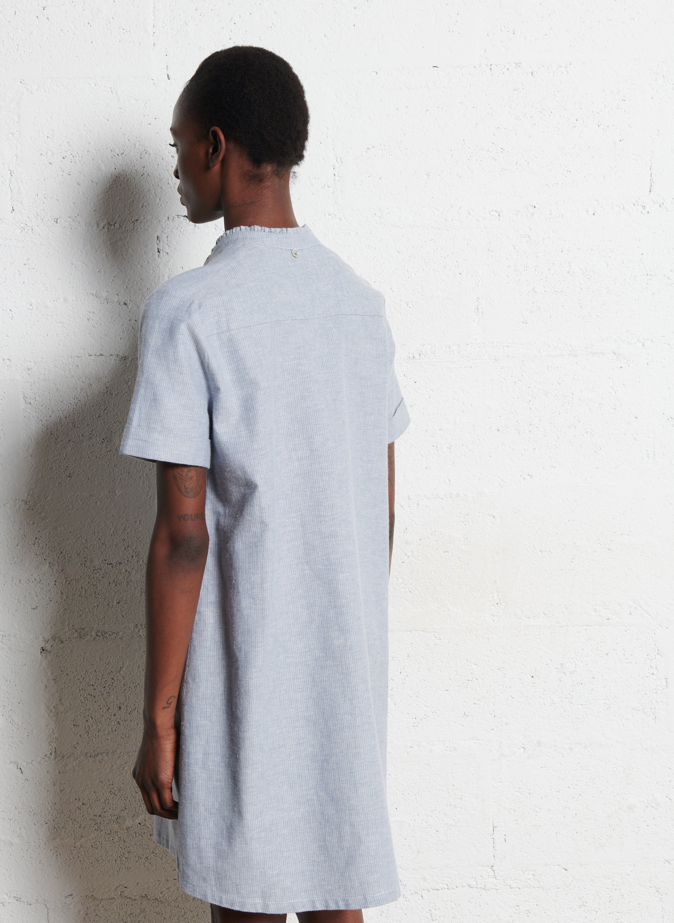 Sheer dress ONE STEP Blue