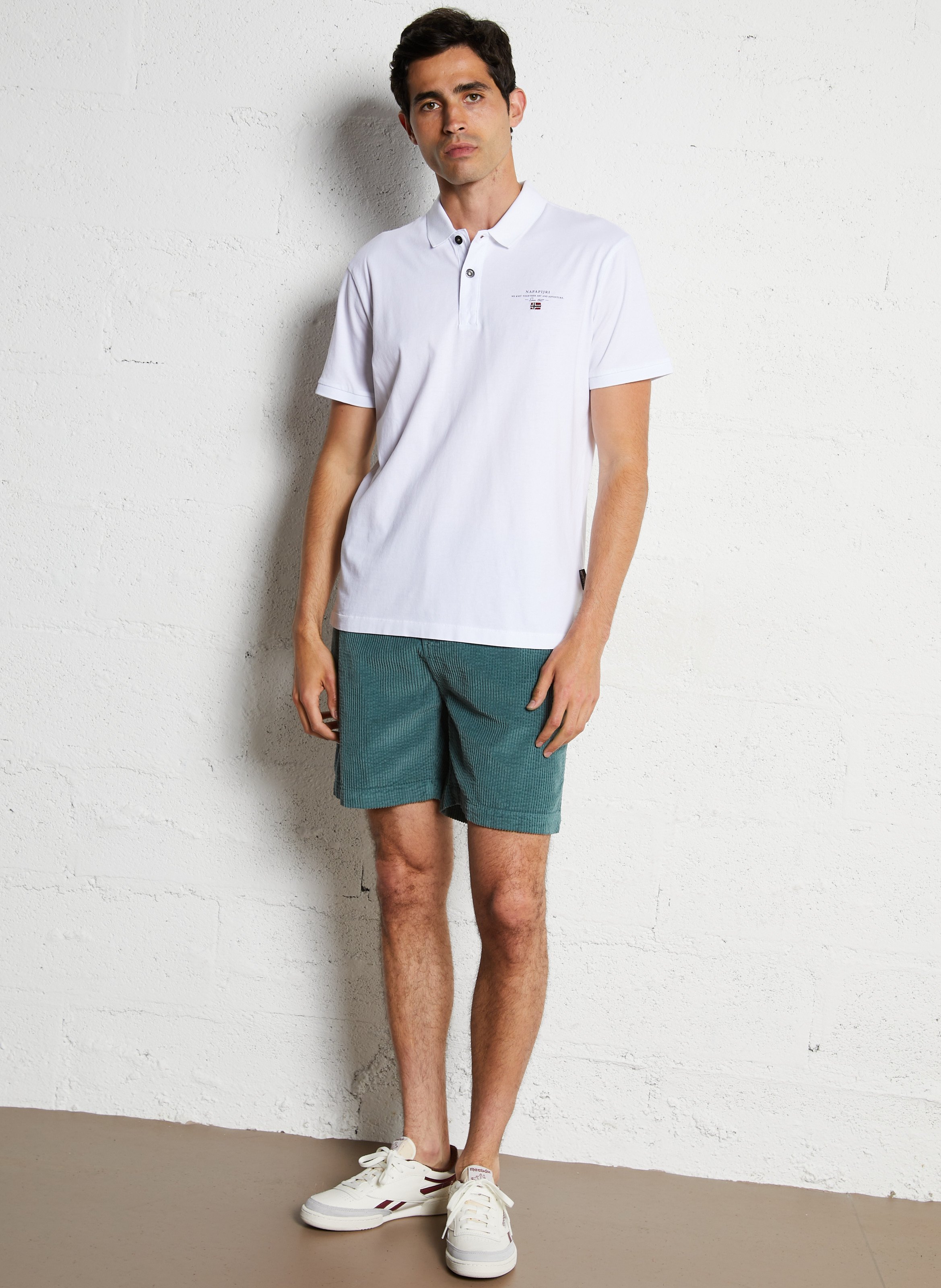 Polo regular fit en coton NAPAPIJRI Blanc