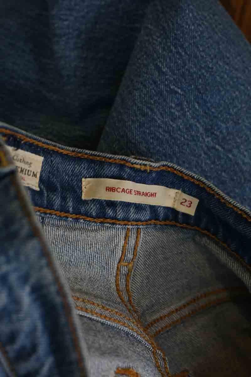 Cotton straight jeans LEVI'S - Seconde main Blue