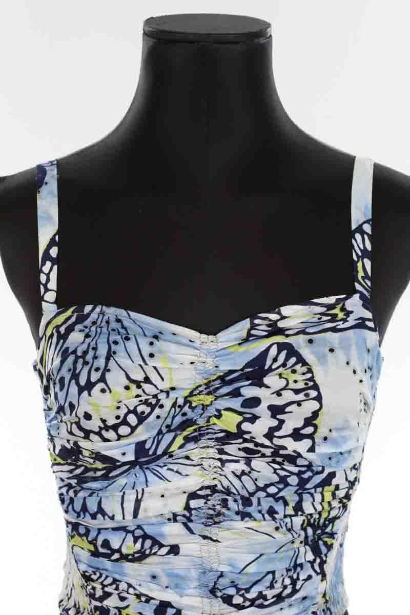 Sleeveless cotton top KENZO - SECONDE MAIN Blue