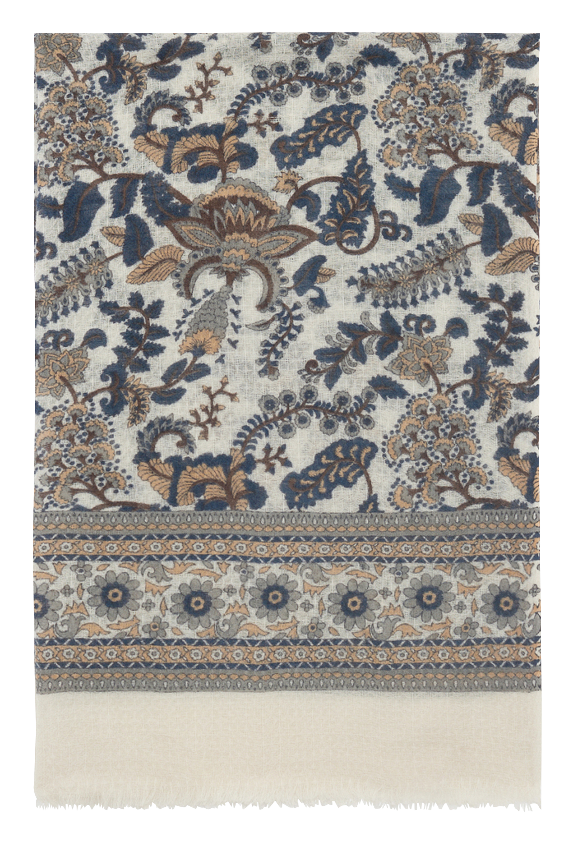 Printed wool-blend scarf GERARD DAREL Beige