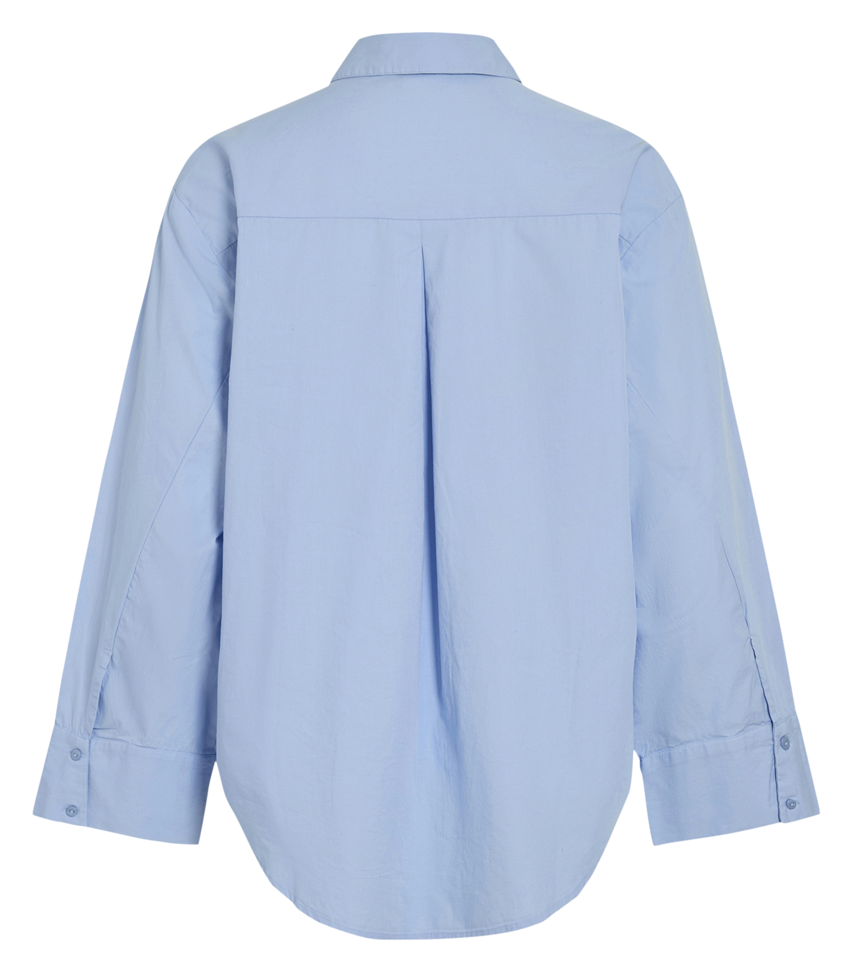 Chemise col classique en coton VILA Bleu