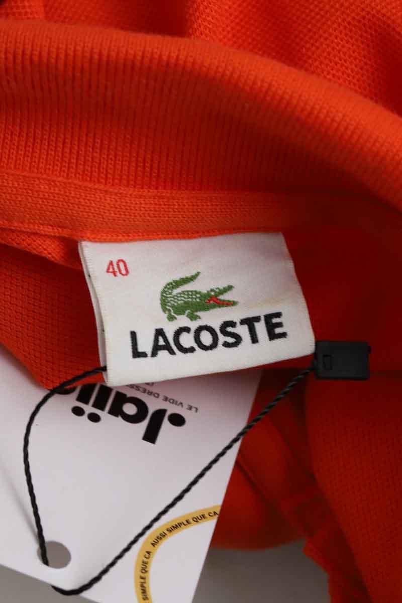 Cotton polo shirt LACOSTE - SECONDE MAIN Orange
