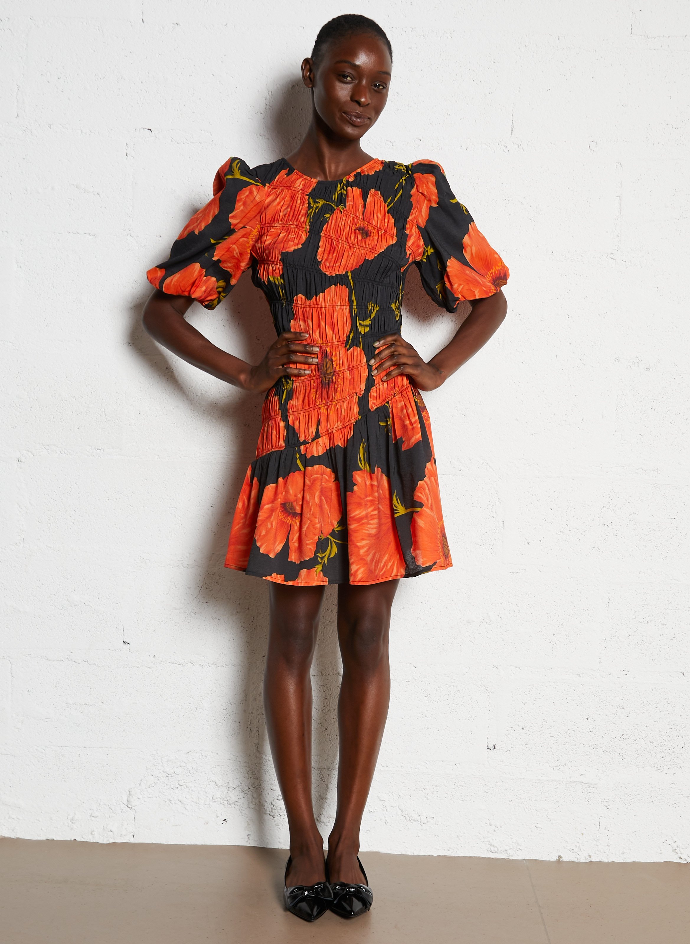 Robe courte col rond imprimé NEVER FULLY DRESSED Multicolore