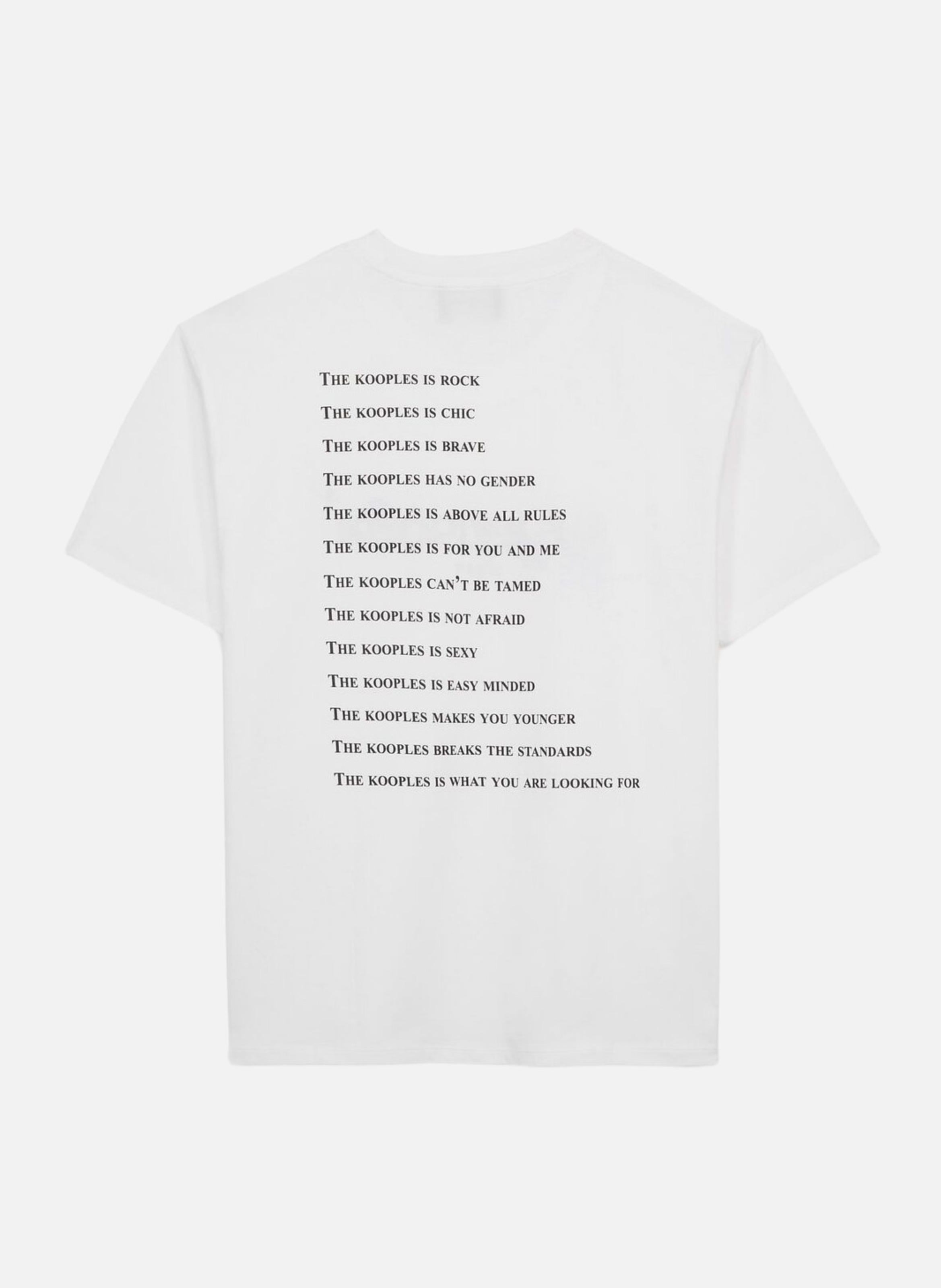 Printed logo T-shirt THE KOOPLES White