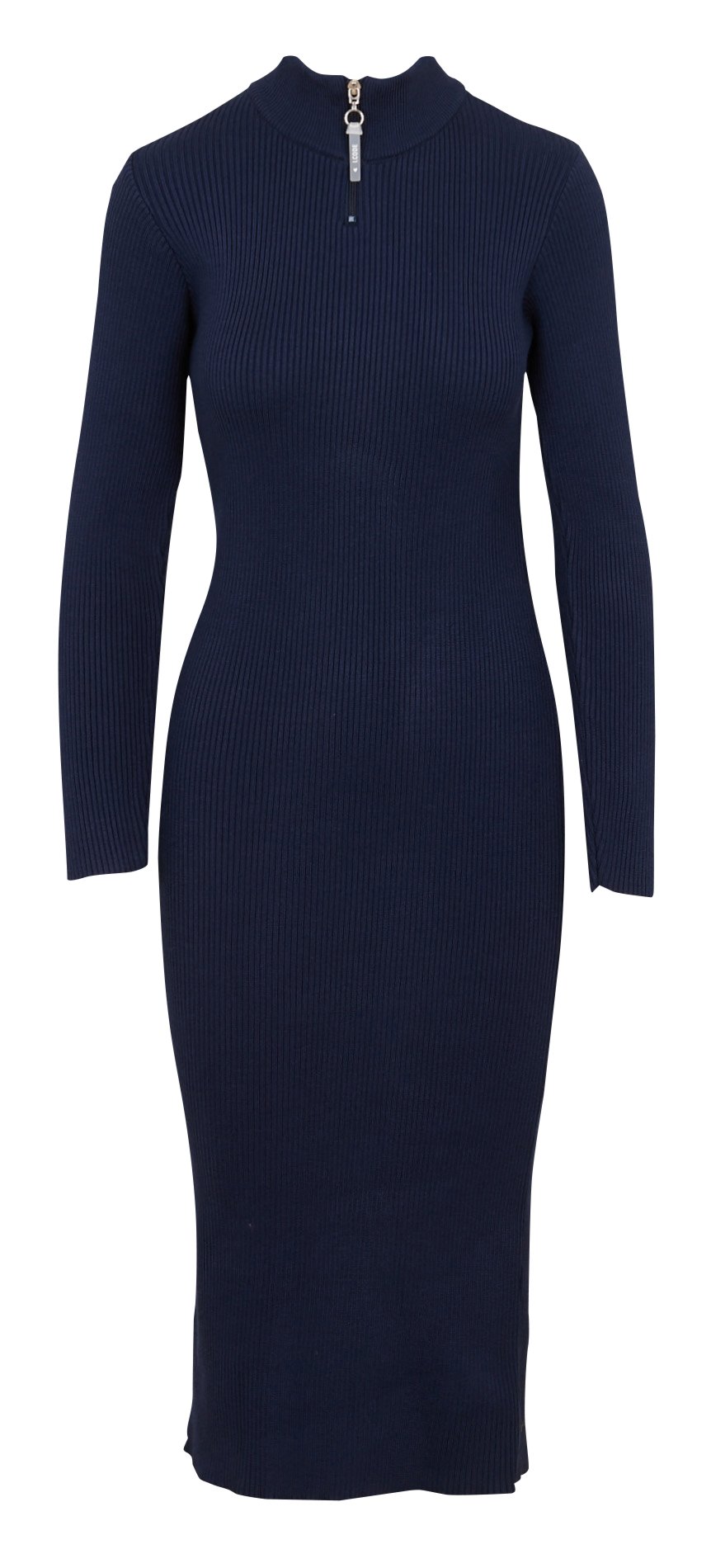 Robe pull moulante col montant I CODE Bleu