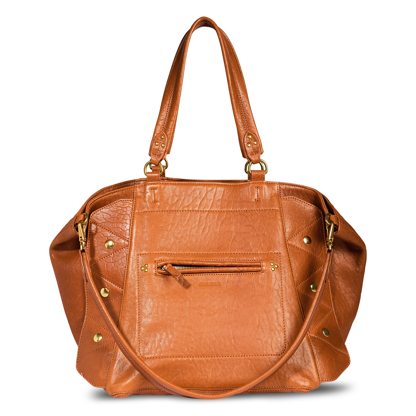 Lammleder-Shopper mit Schulterriemen JEROME DREYFUSS Braun