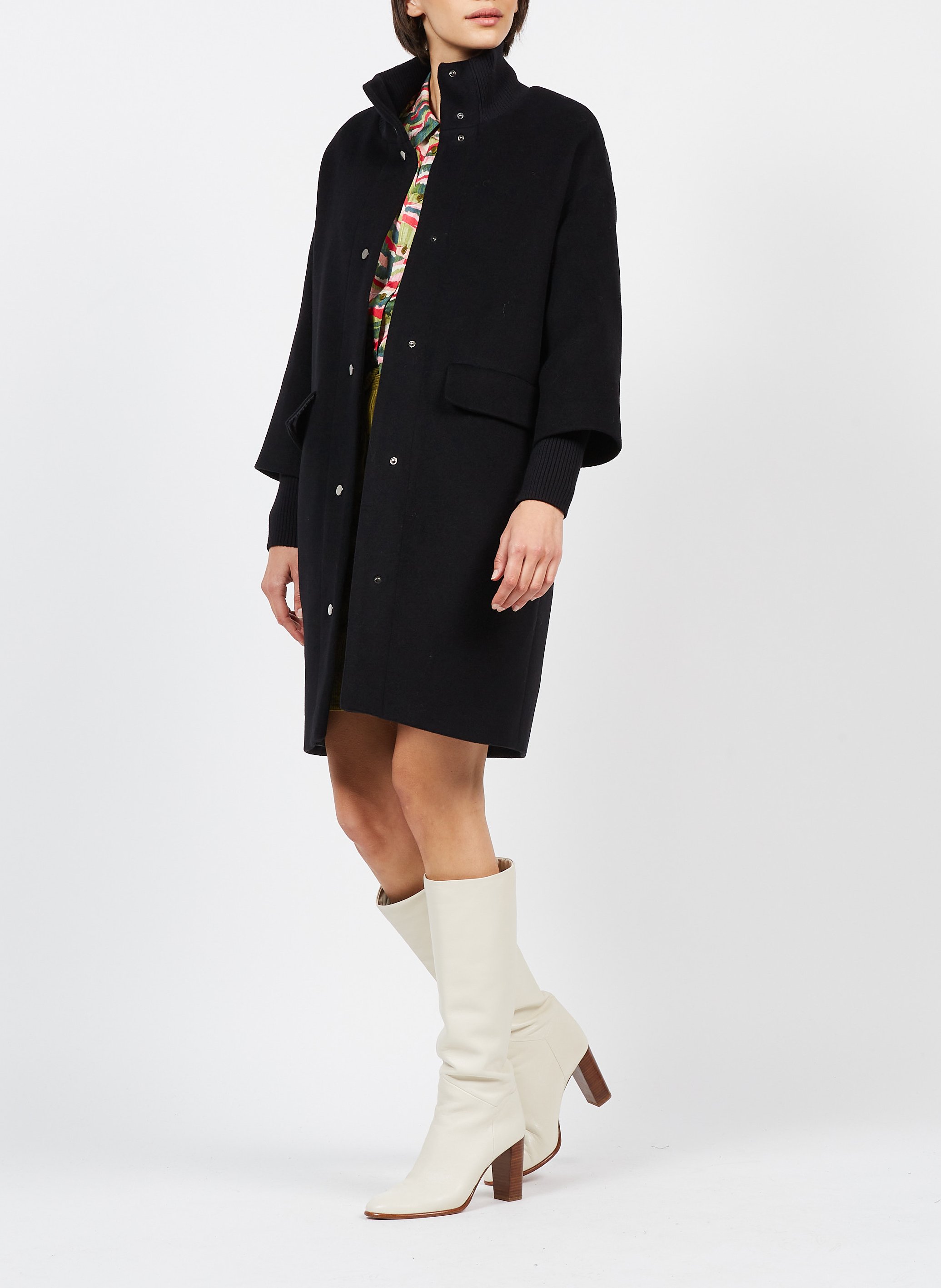 Wool-blend coat MAISON 123 Black