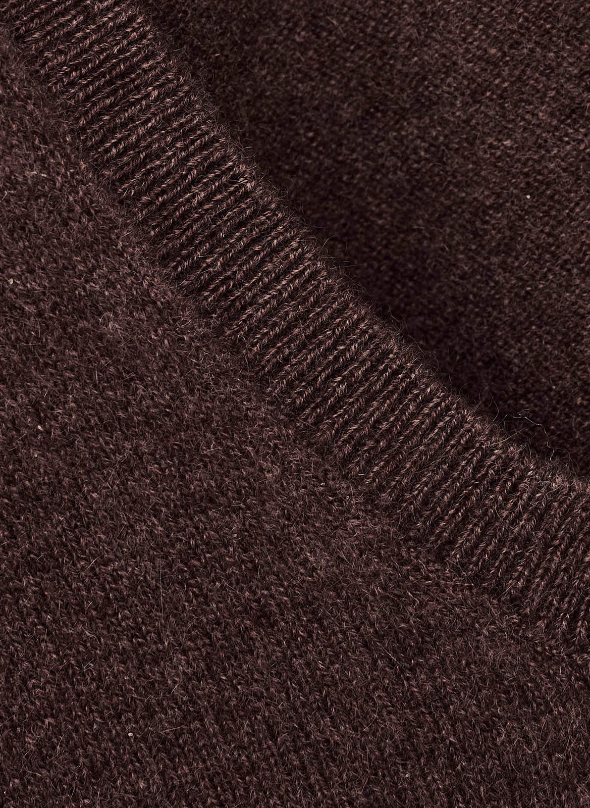 Kasjmier trui met V-hals BA&SH Bruin