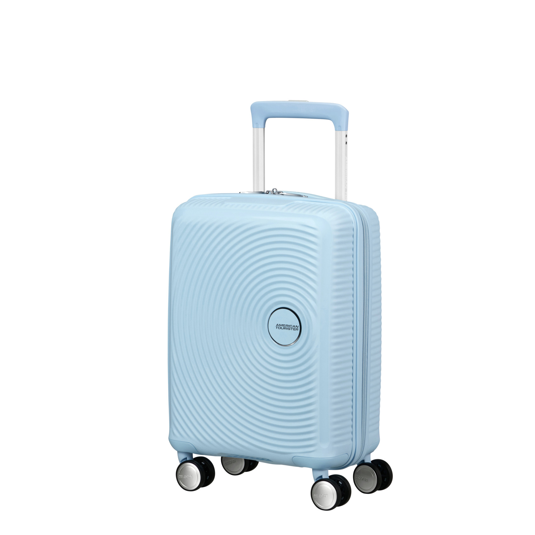 Soundbox Mini Suitcase 4 Wheels Size S AMERICAN TOURISTER Blue