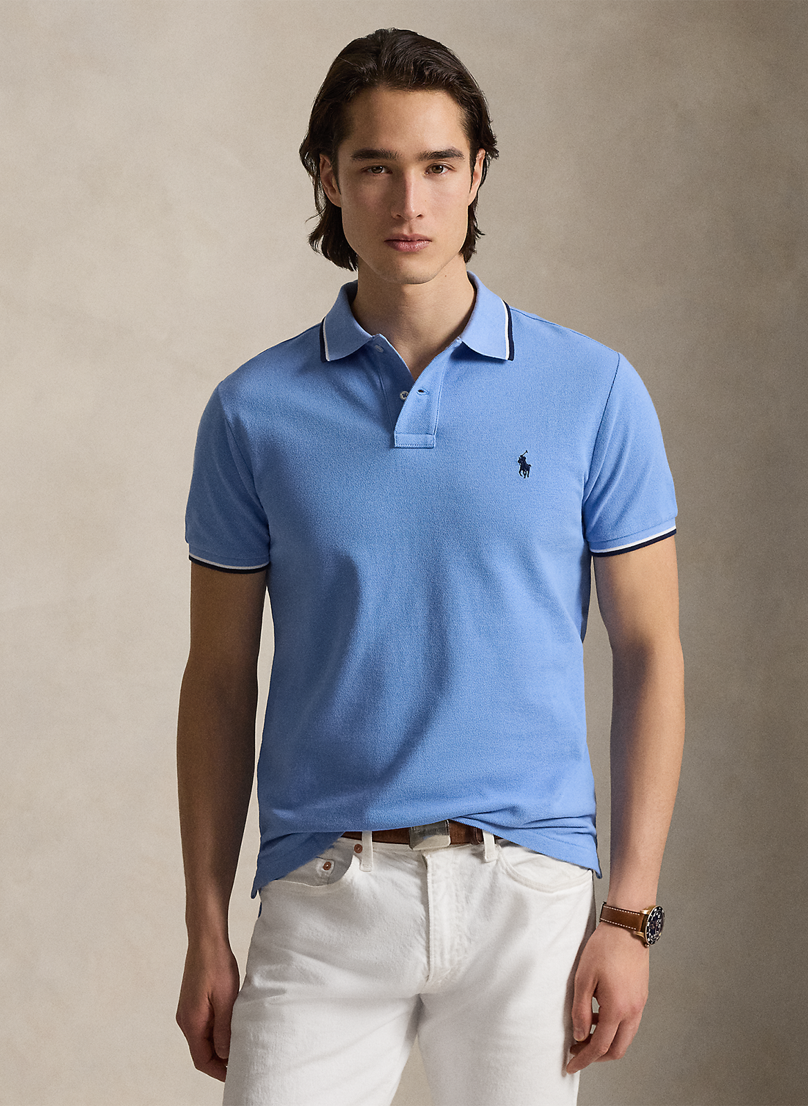 Slim-fit cotton polo shirt POLO RALPH LAUREN