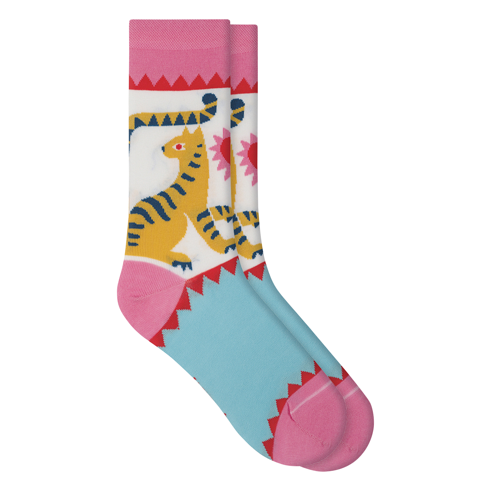 Chaussettes en coton mélangé imprimé BLEUFORET Rose