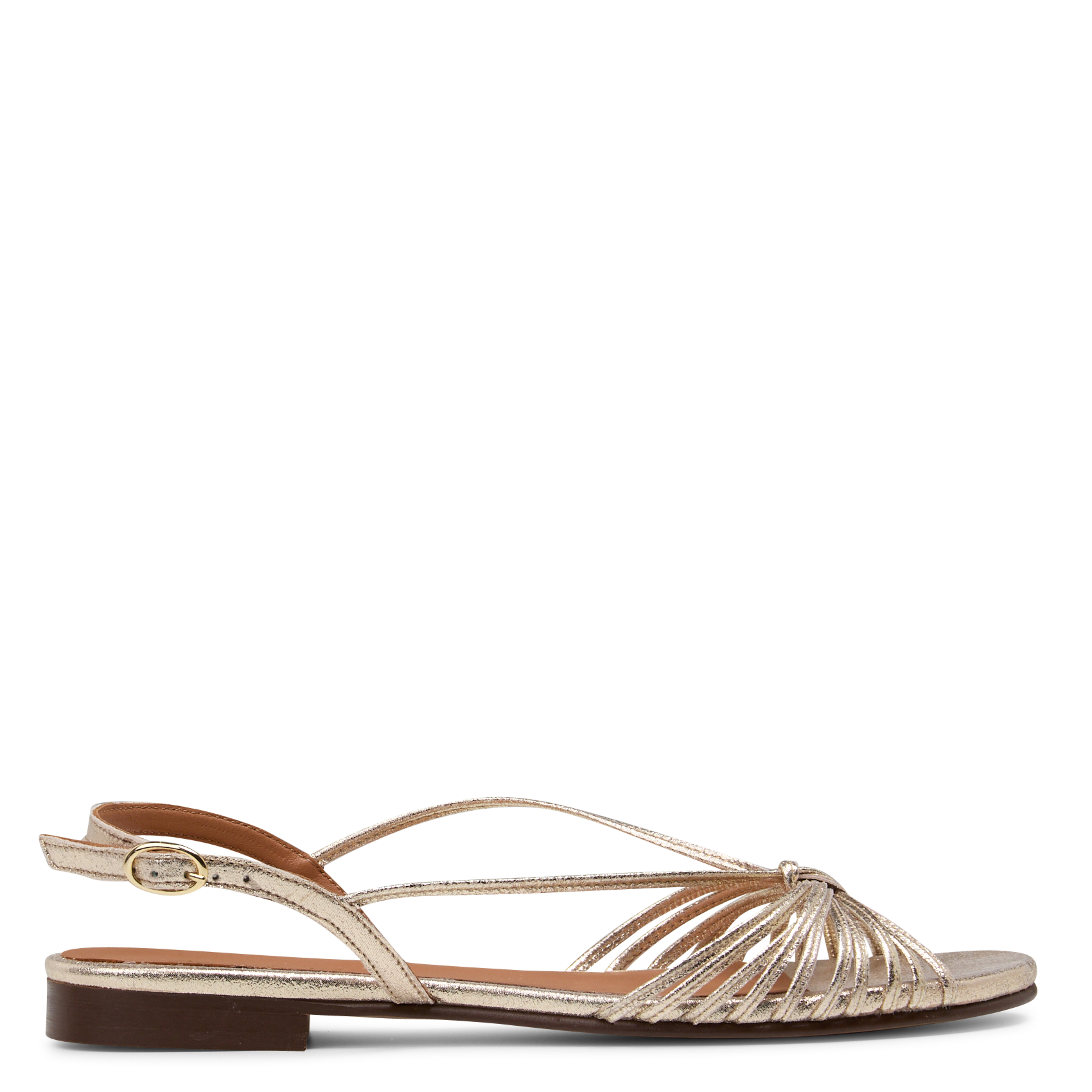 Sandalen van glitterleer MAISON 123 Goudkleurig