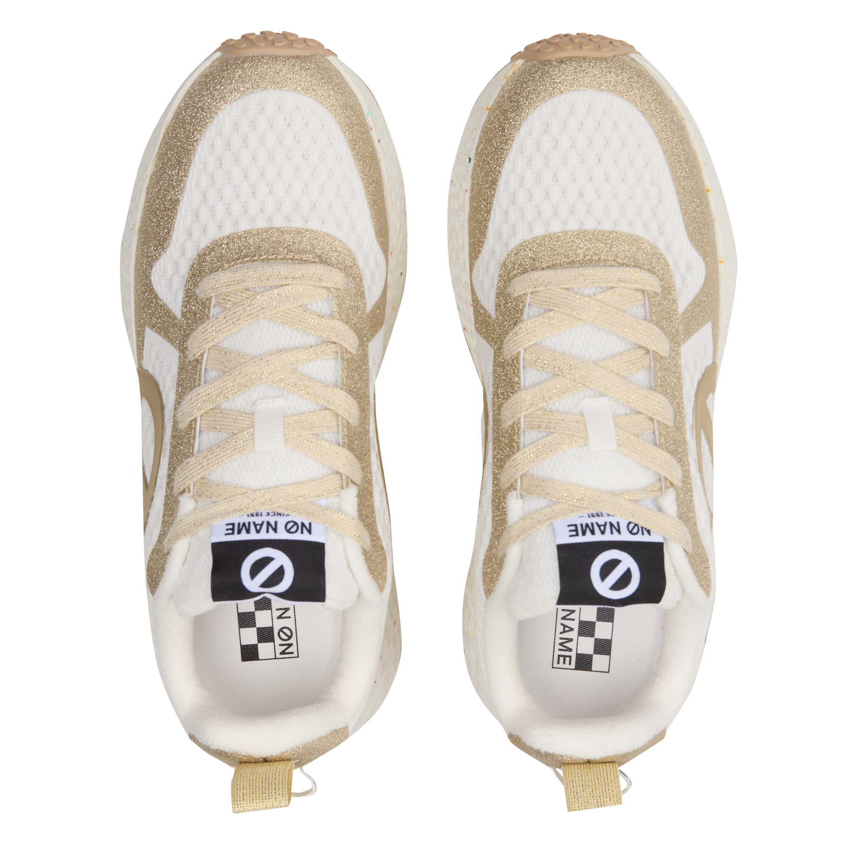 Baskets basses compensées NO NAME Blanc