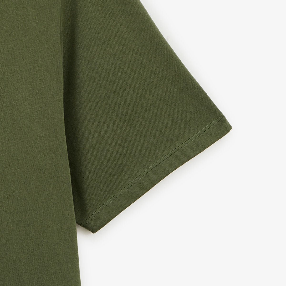 Round neck cotton T-shirt with chest print SERGE BLANCO Green