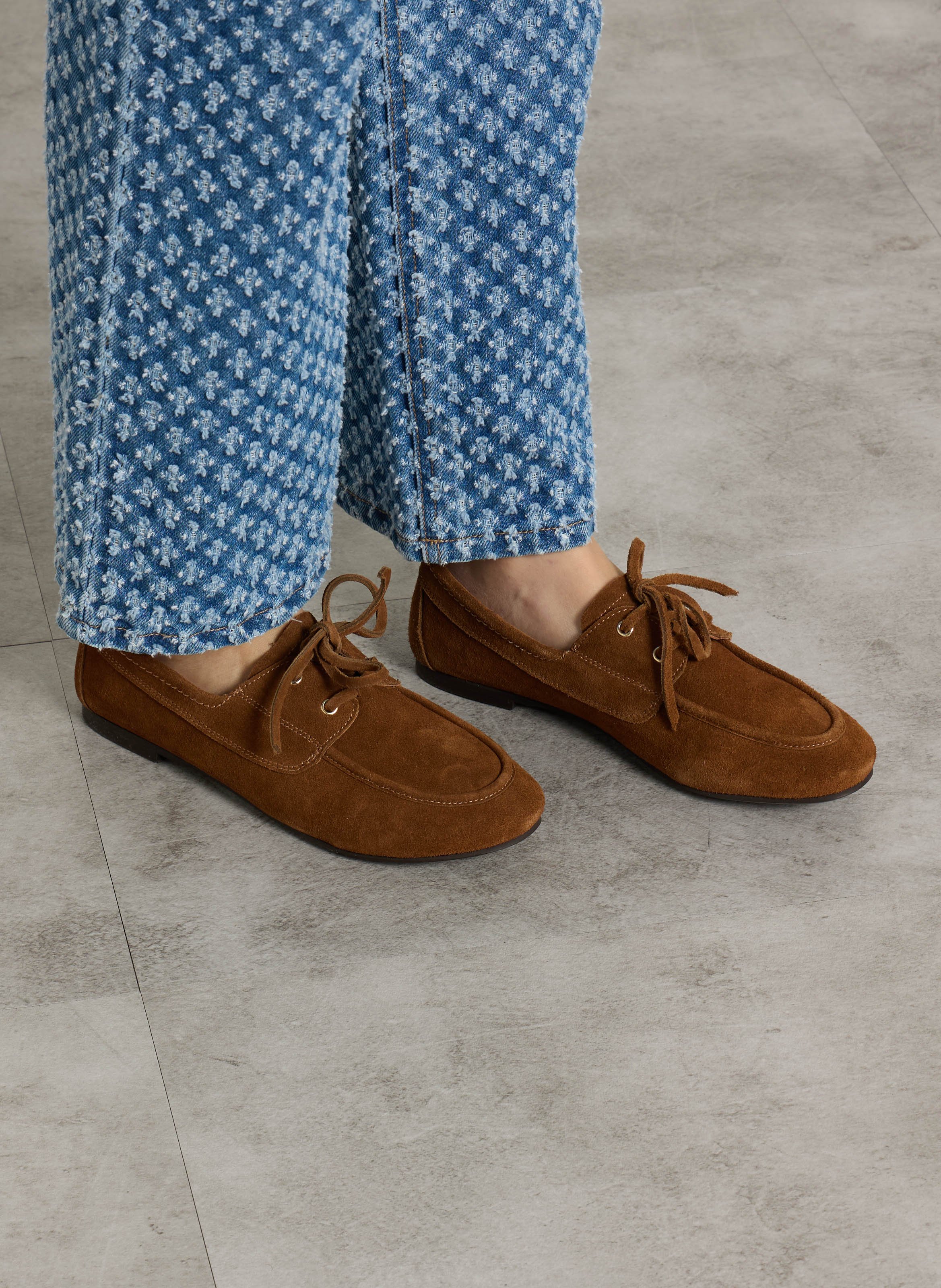 Veloursleder-Derbys BILLI BI Braun